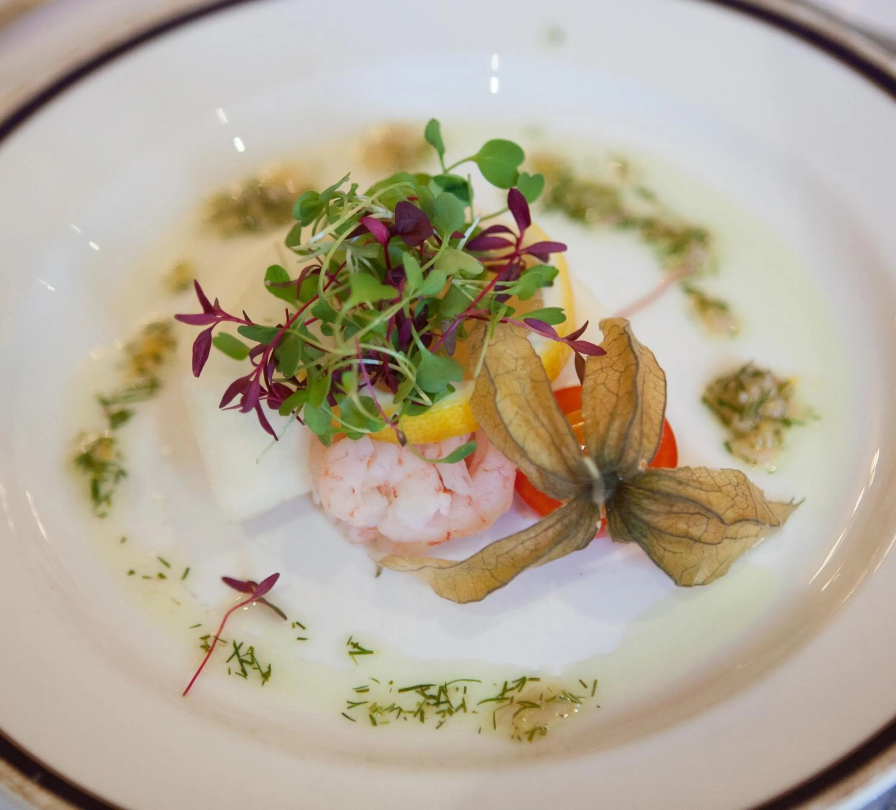 Food close-up in Garvock House Hotel