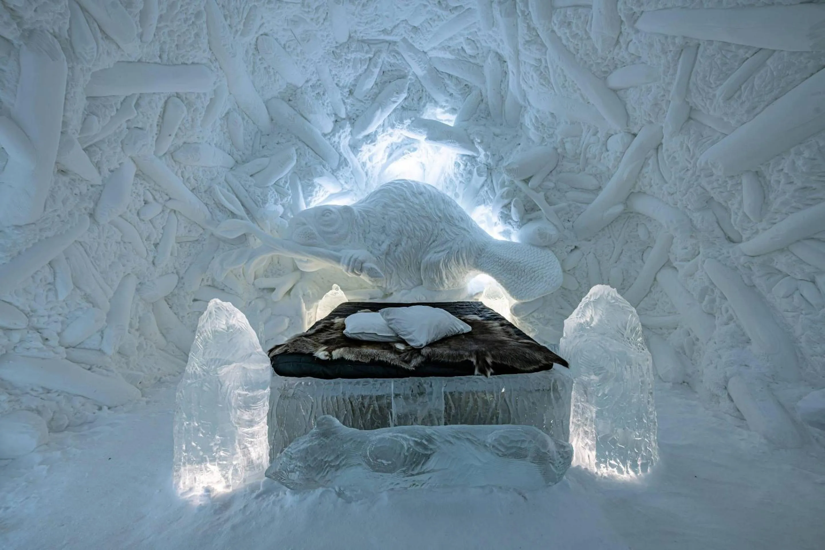 Bedroom in IceHotel