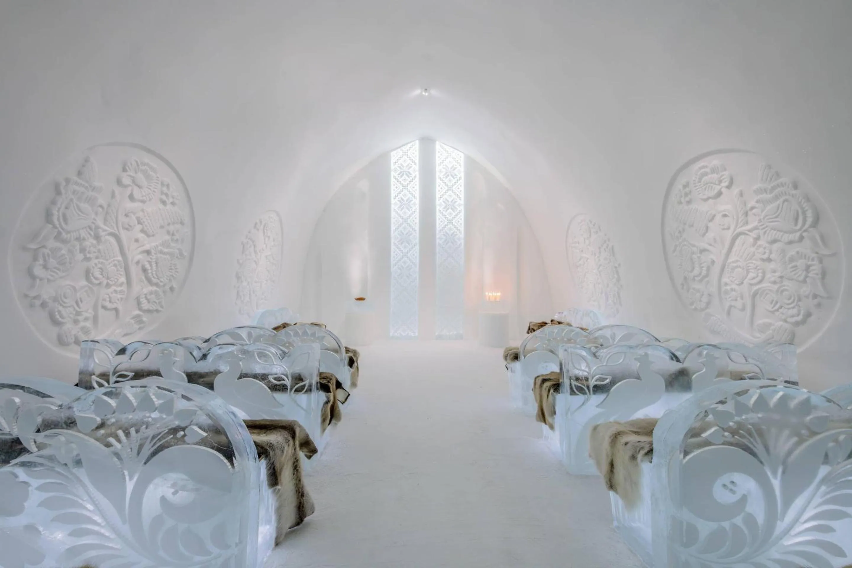 Bedroom in IceHotel