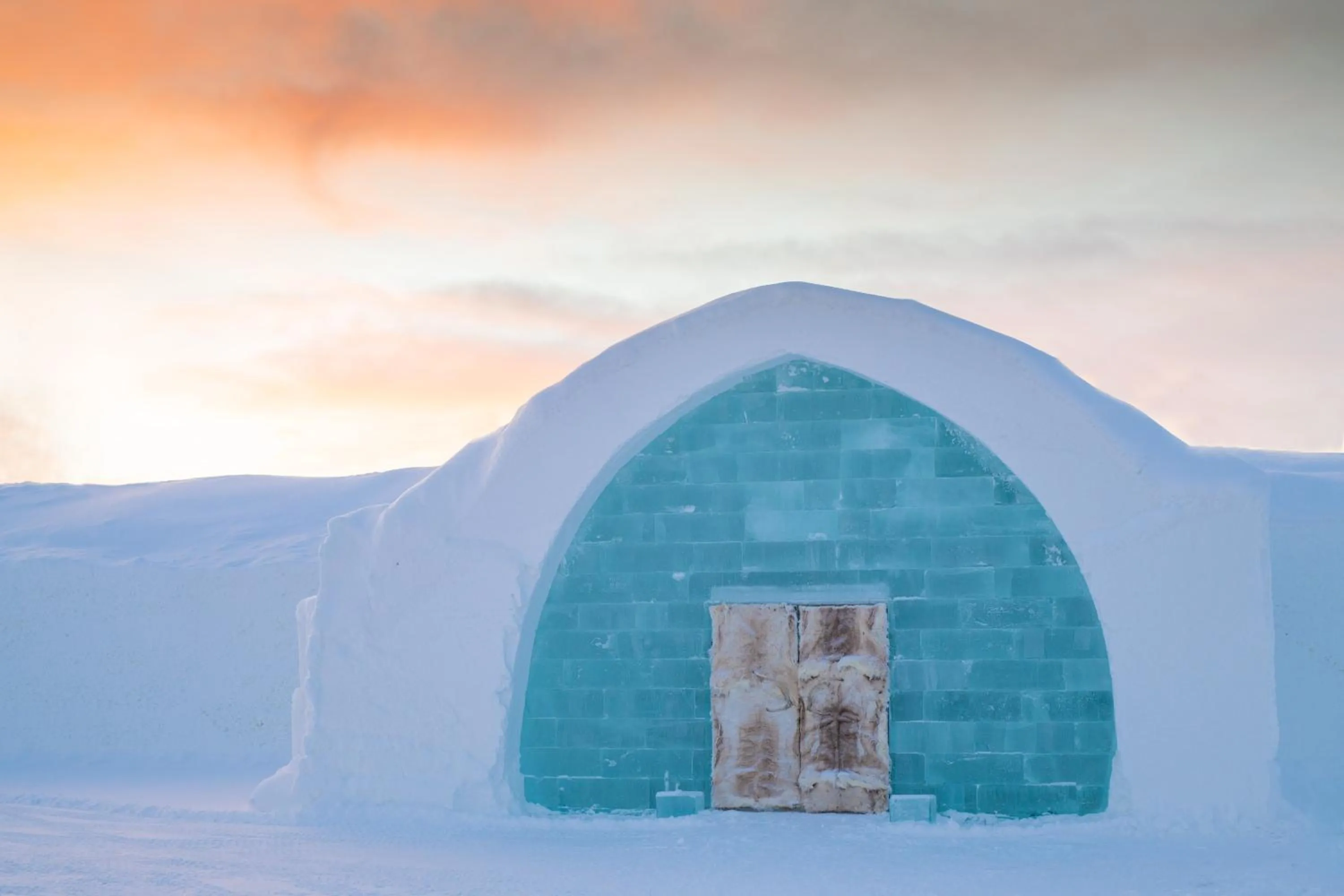 Facade/entrance in IceHotel