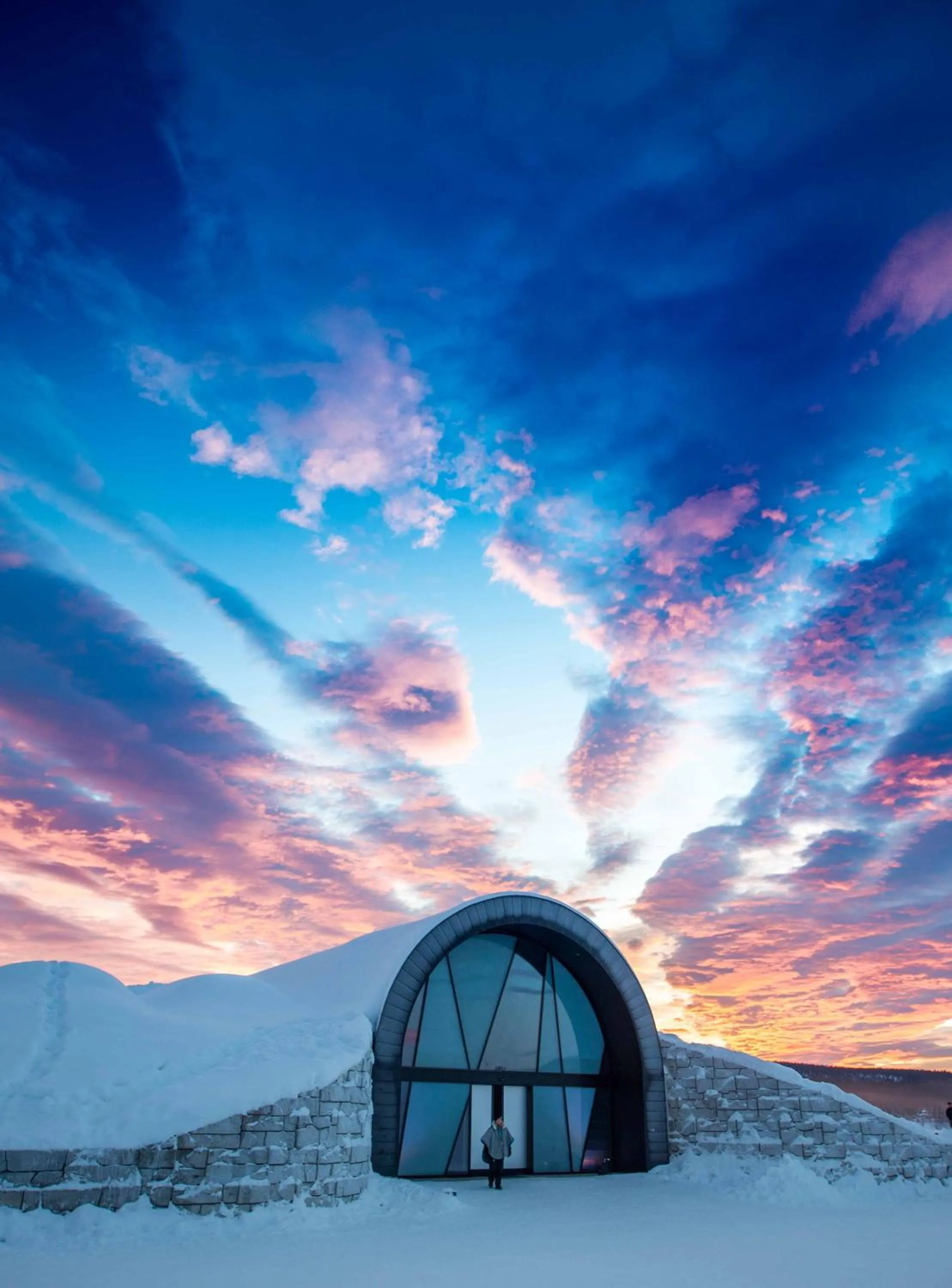 Facade/entrance in IceHotel