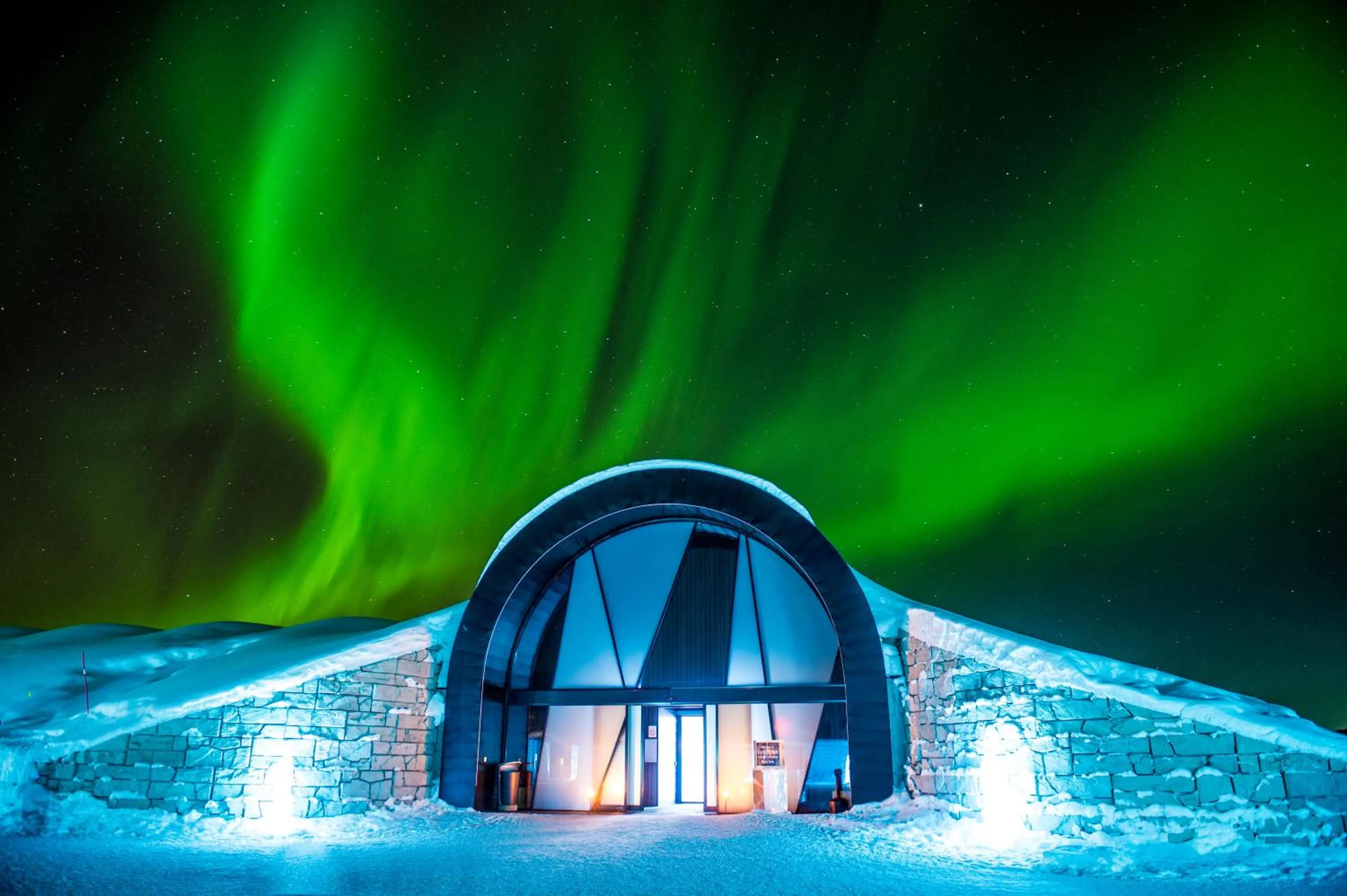 Facade/entrance in IceHotel