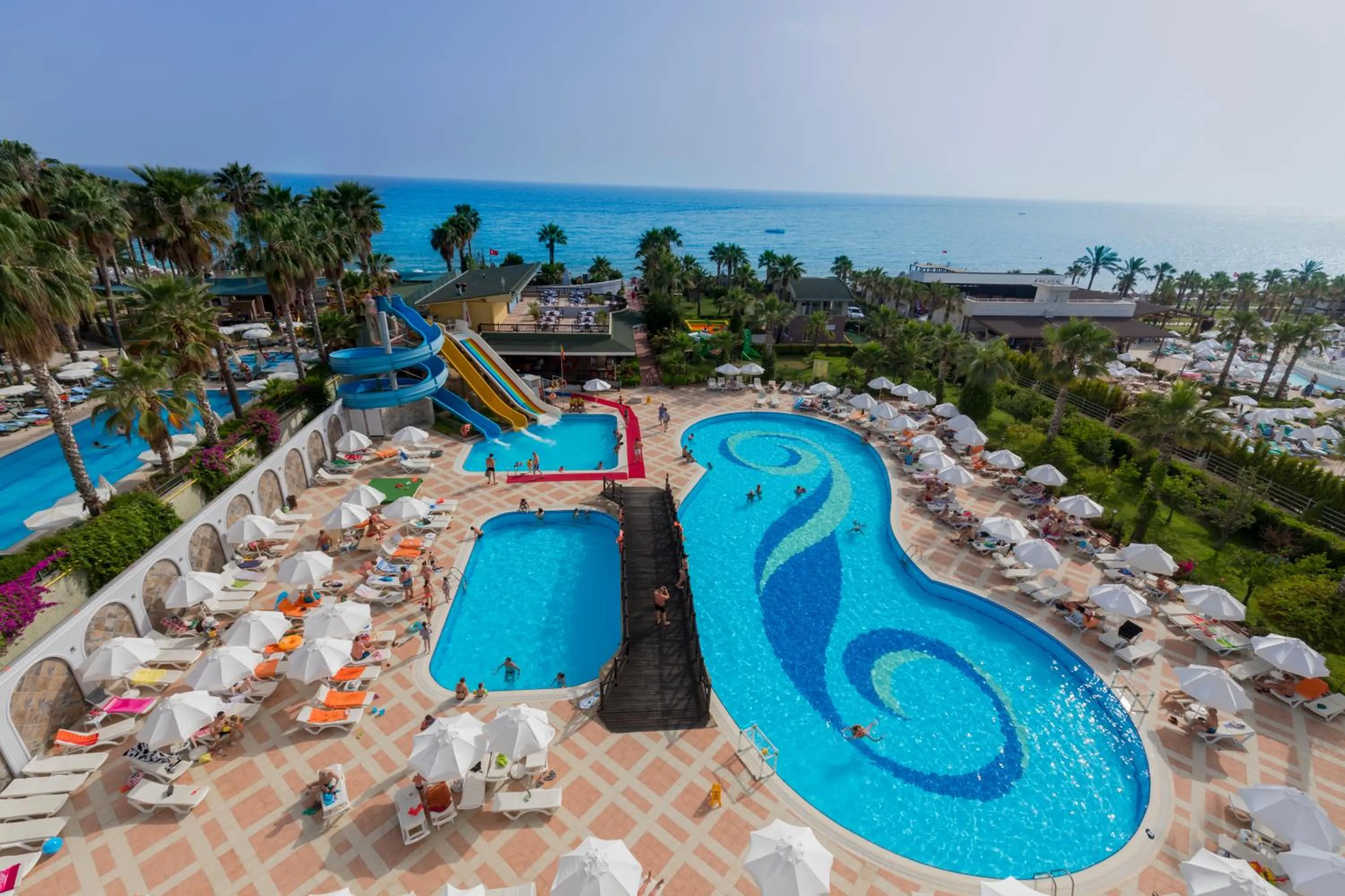 Pool view in Holiday Garden Resort- Ultra All İnclusive