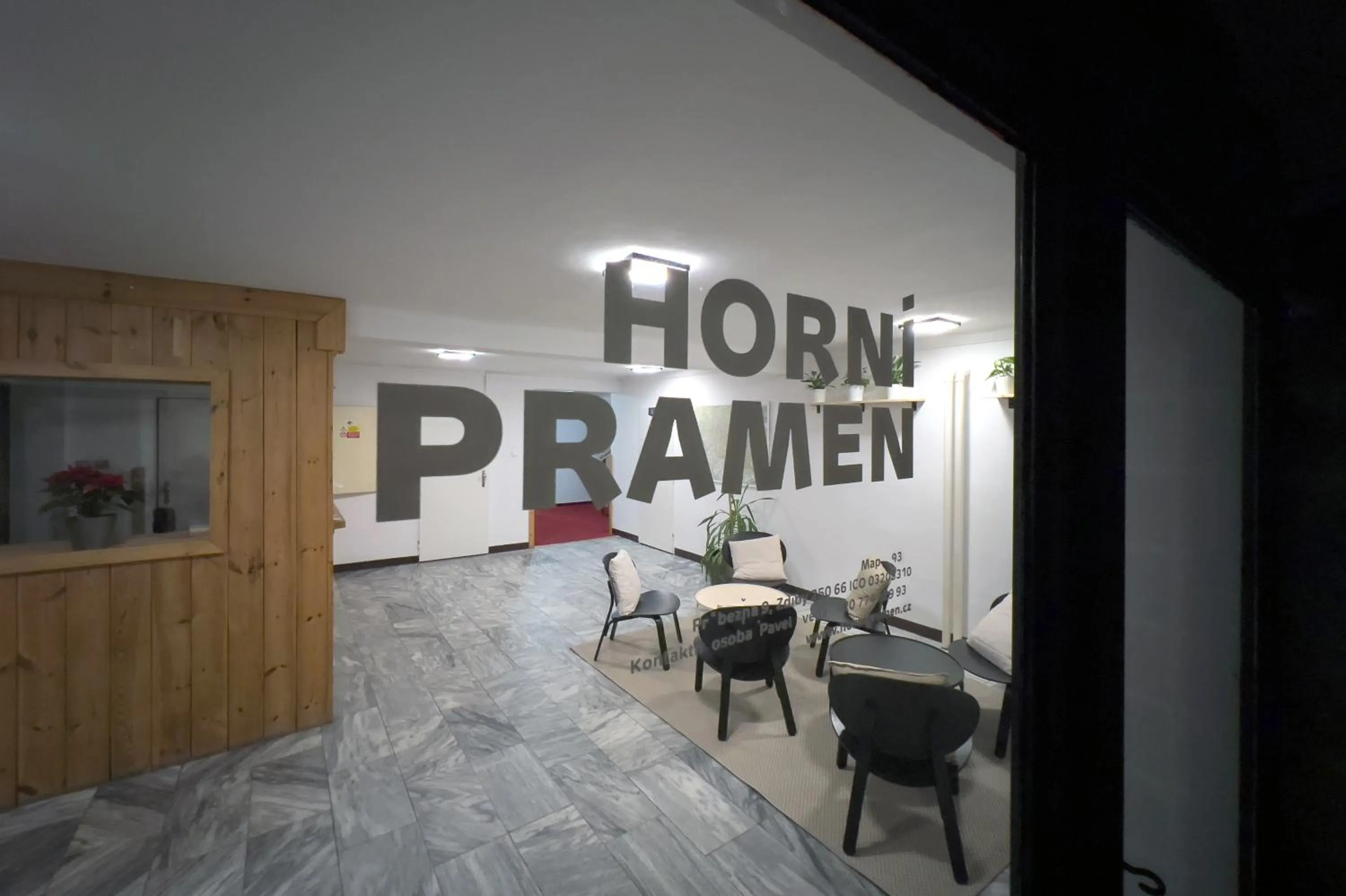 Lobby or reception in Hotel Horní Pramen