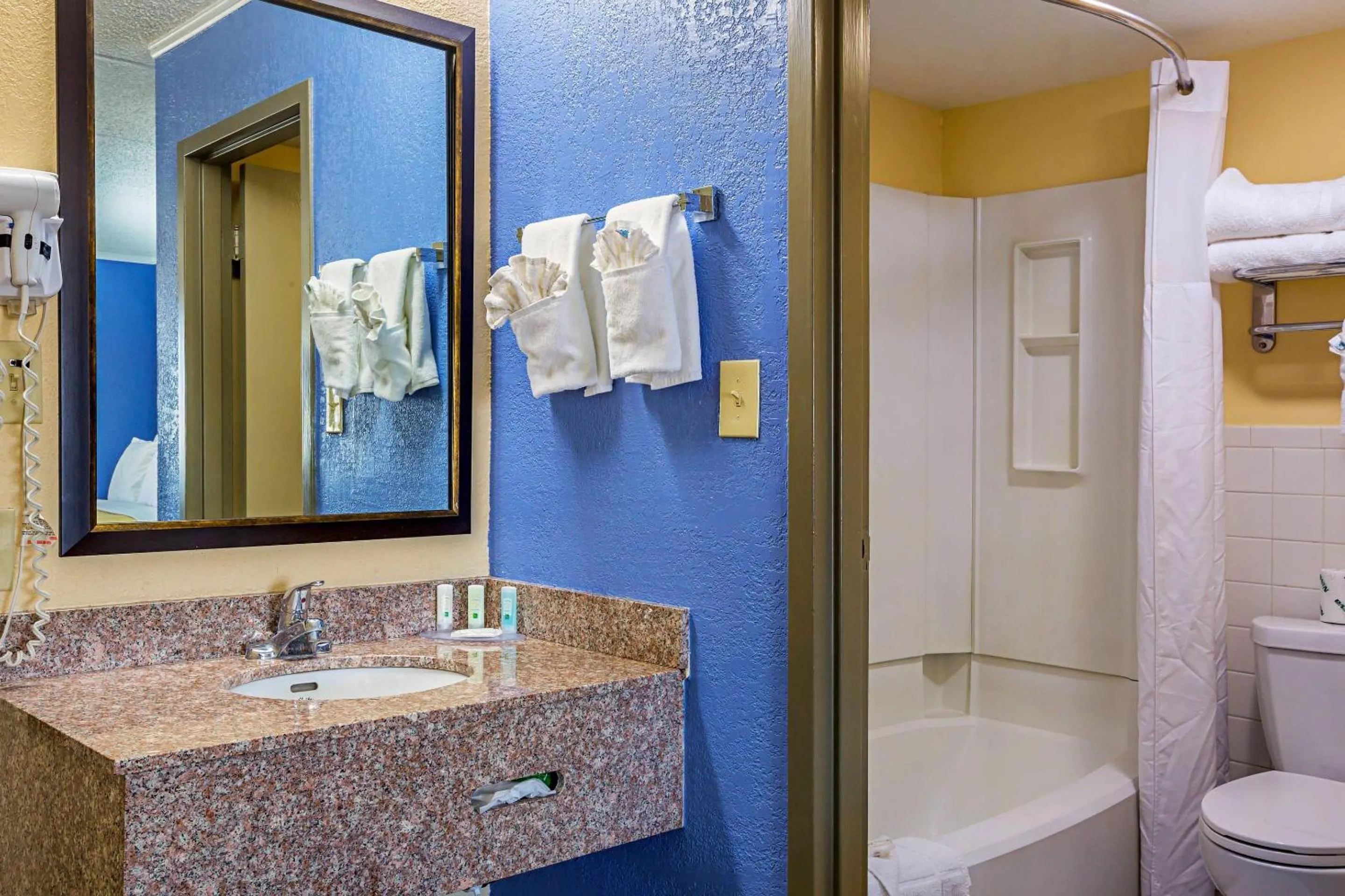 Bedroom in Quality Inn & Suites near Six Flags East