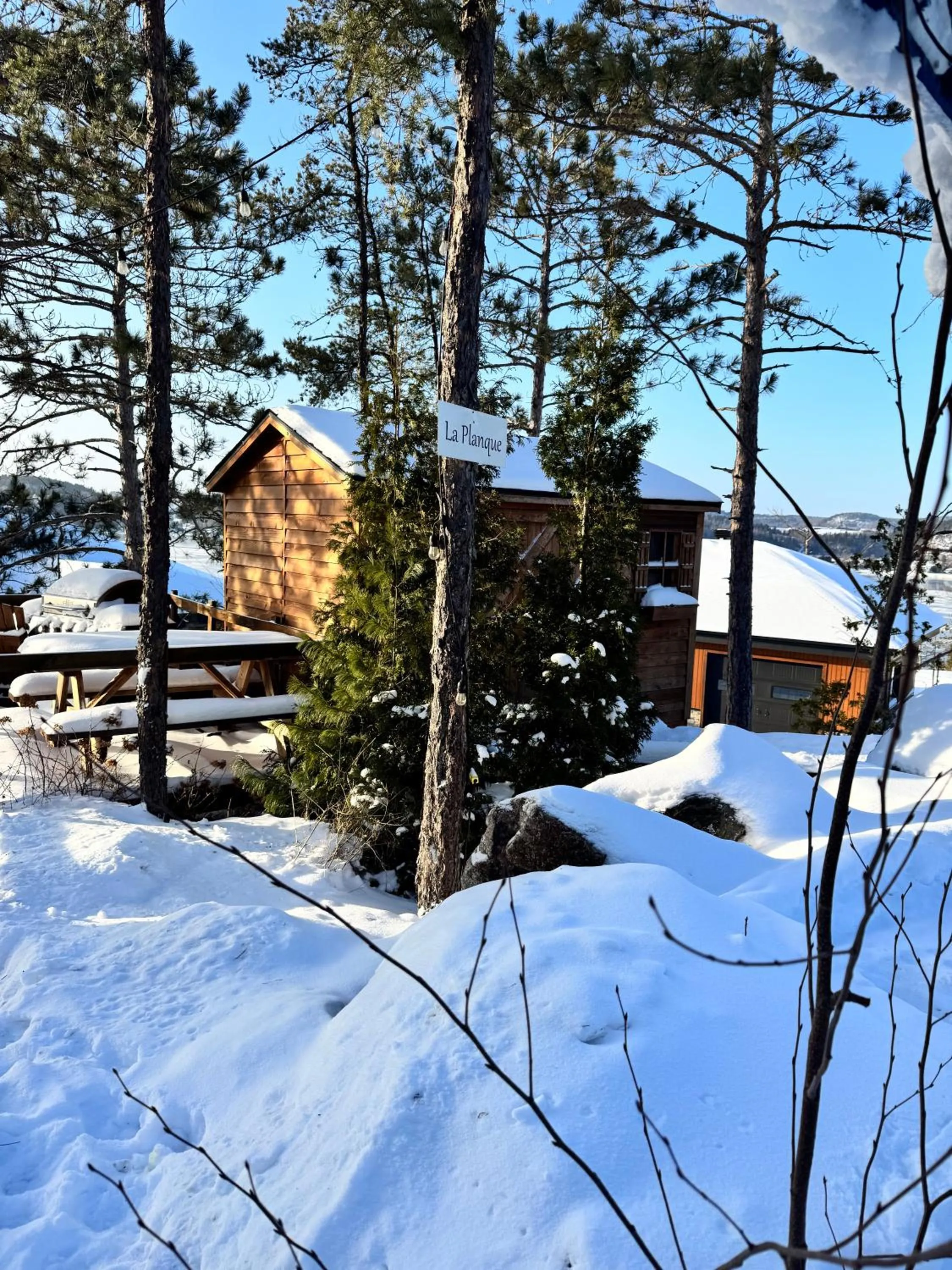 Winter in Gîte du Haut des Arbres