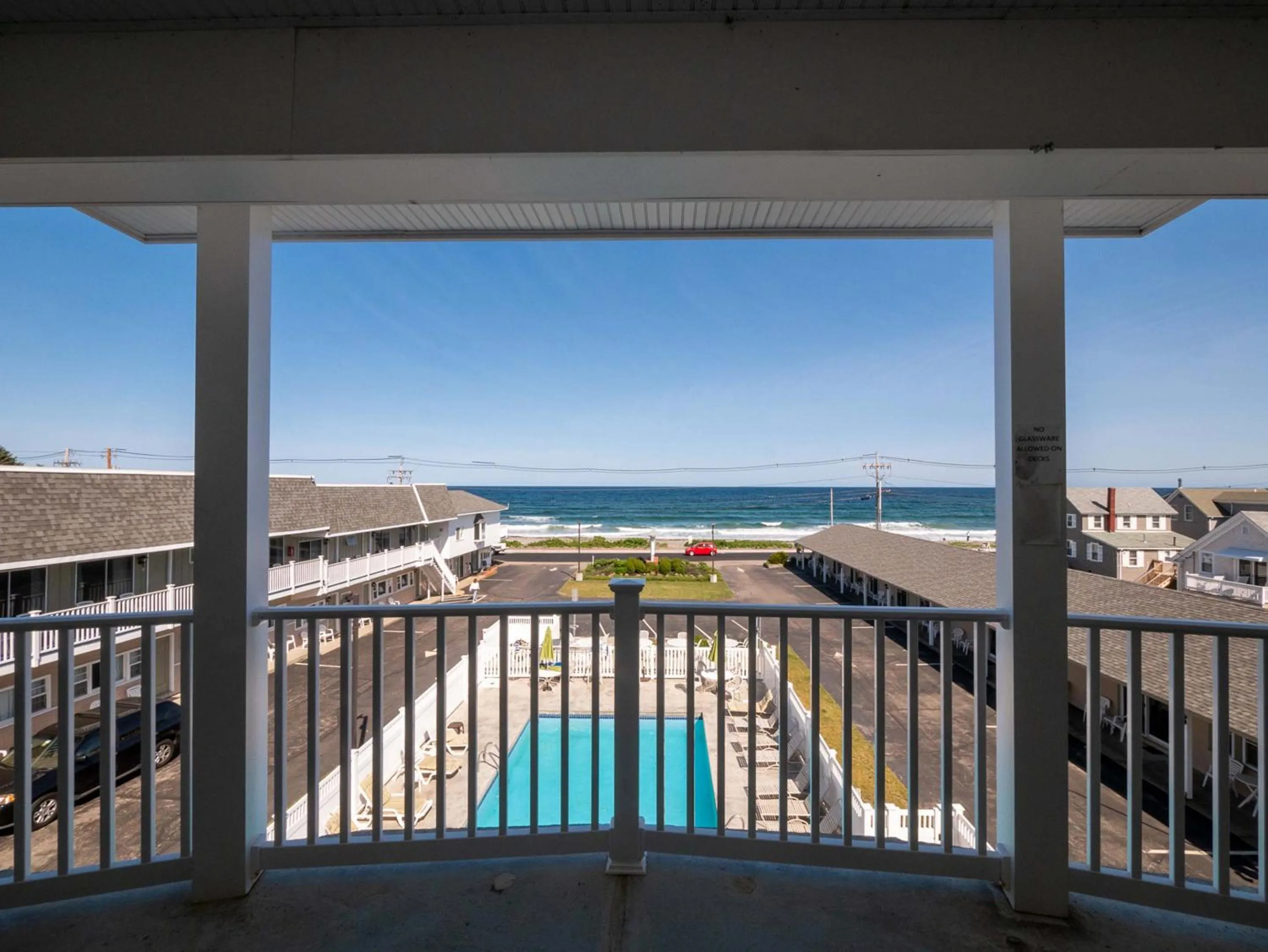 Pool view in Sea Latch Inn