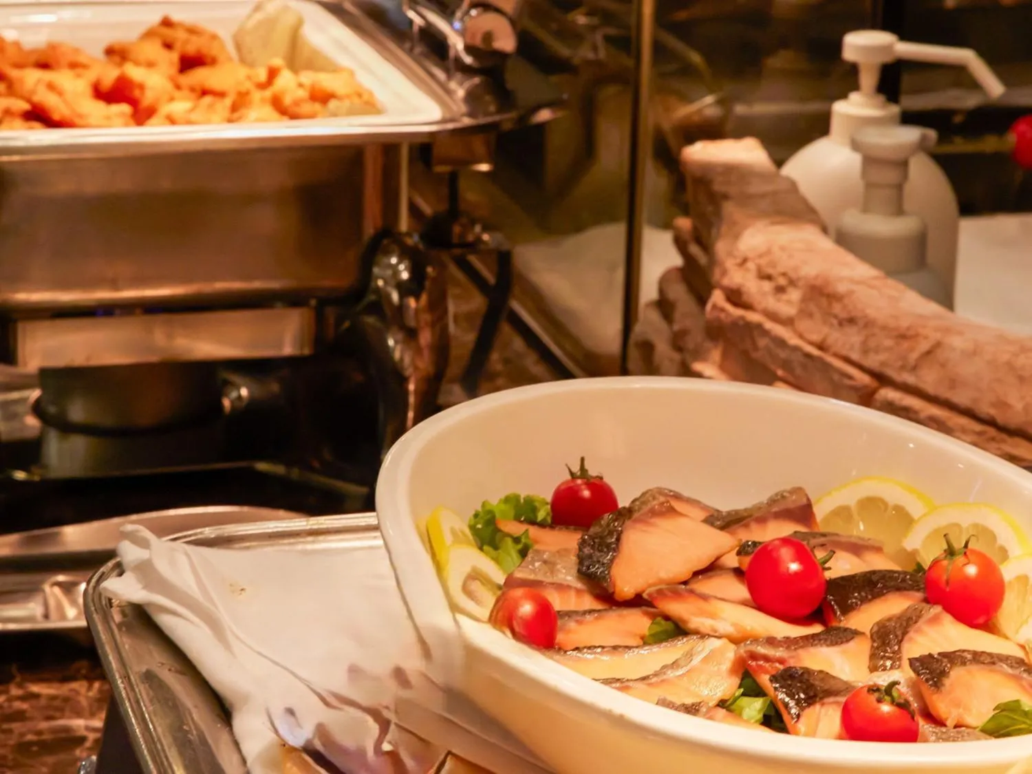 Buffet breakfast in Goi Grand Hotel