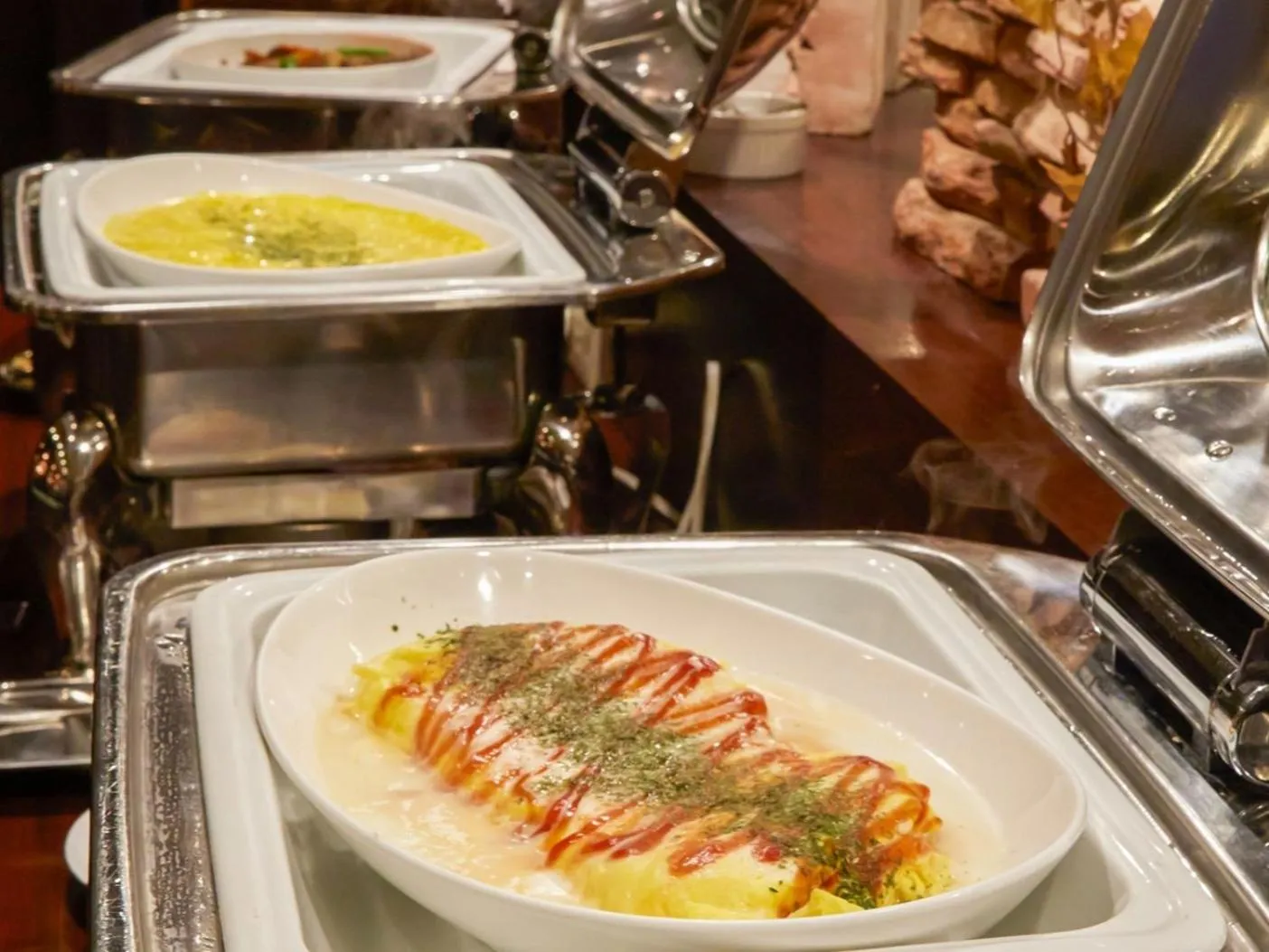 Buffet breakfast in Goi Grand Hotel