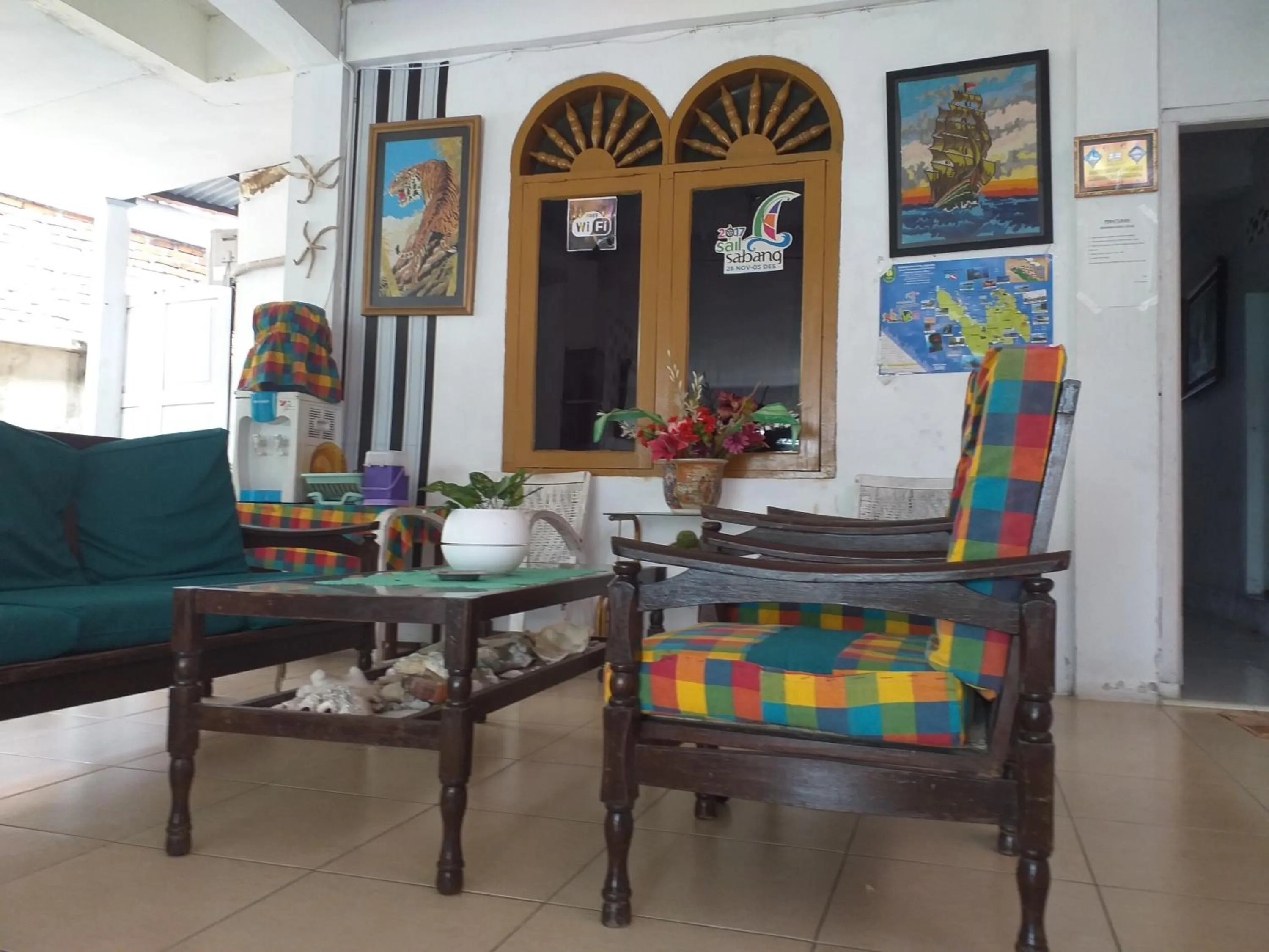 Seating area in Kenangan Guest House