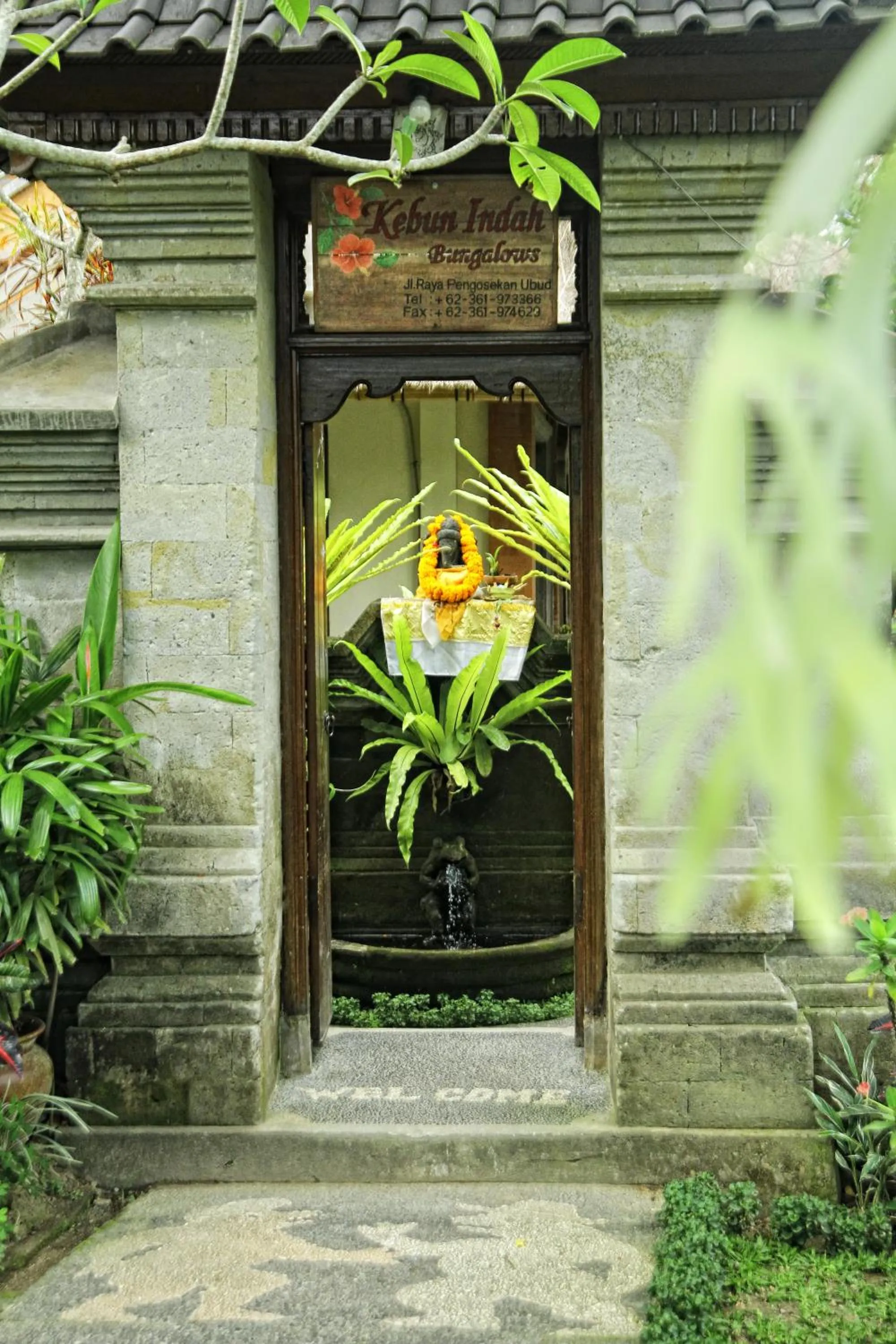 Facade/entrance in Kebun Indah Ubud