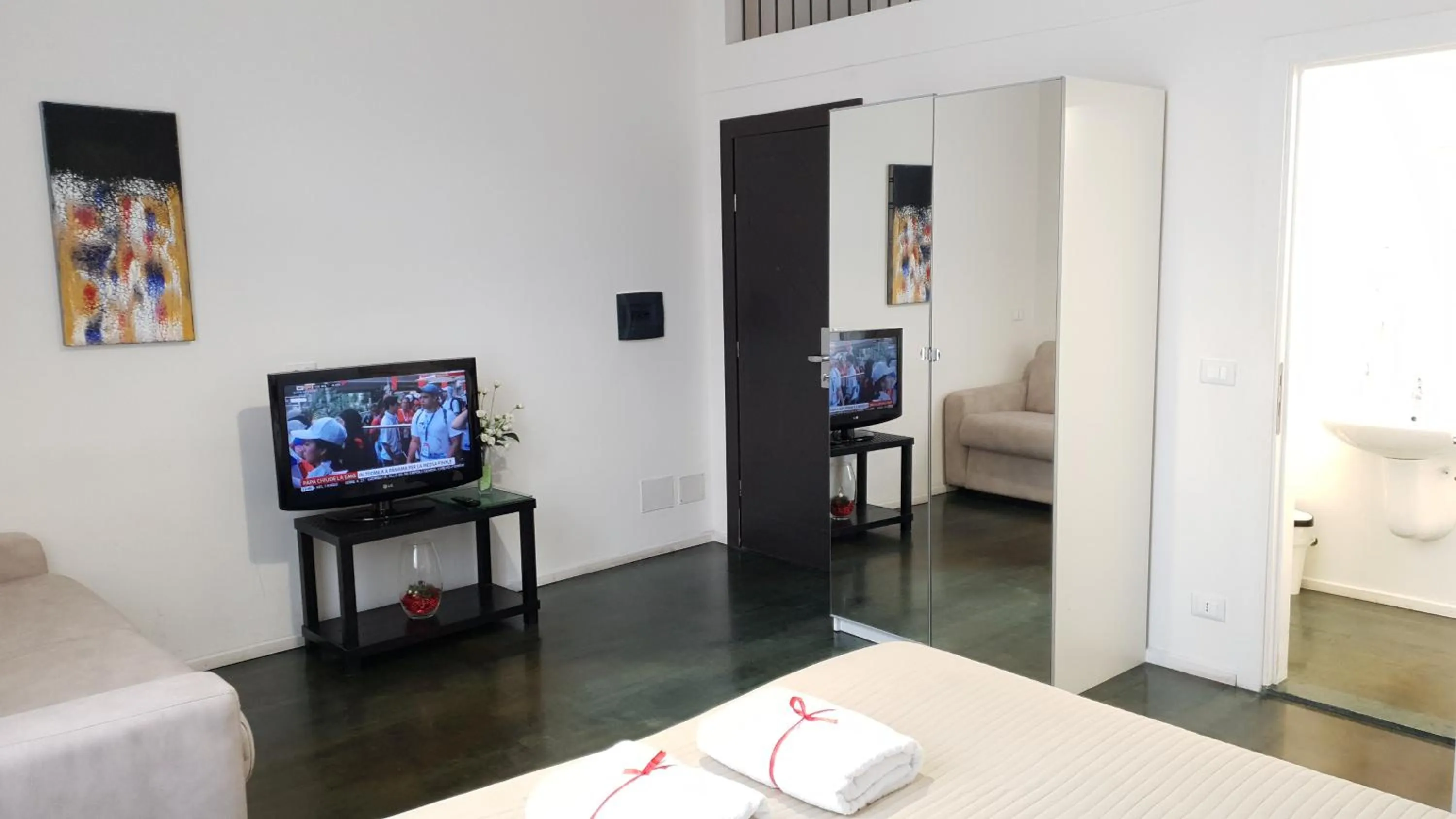 Bedroom, Bed in Rome Aparts