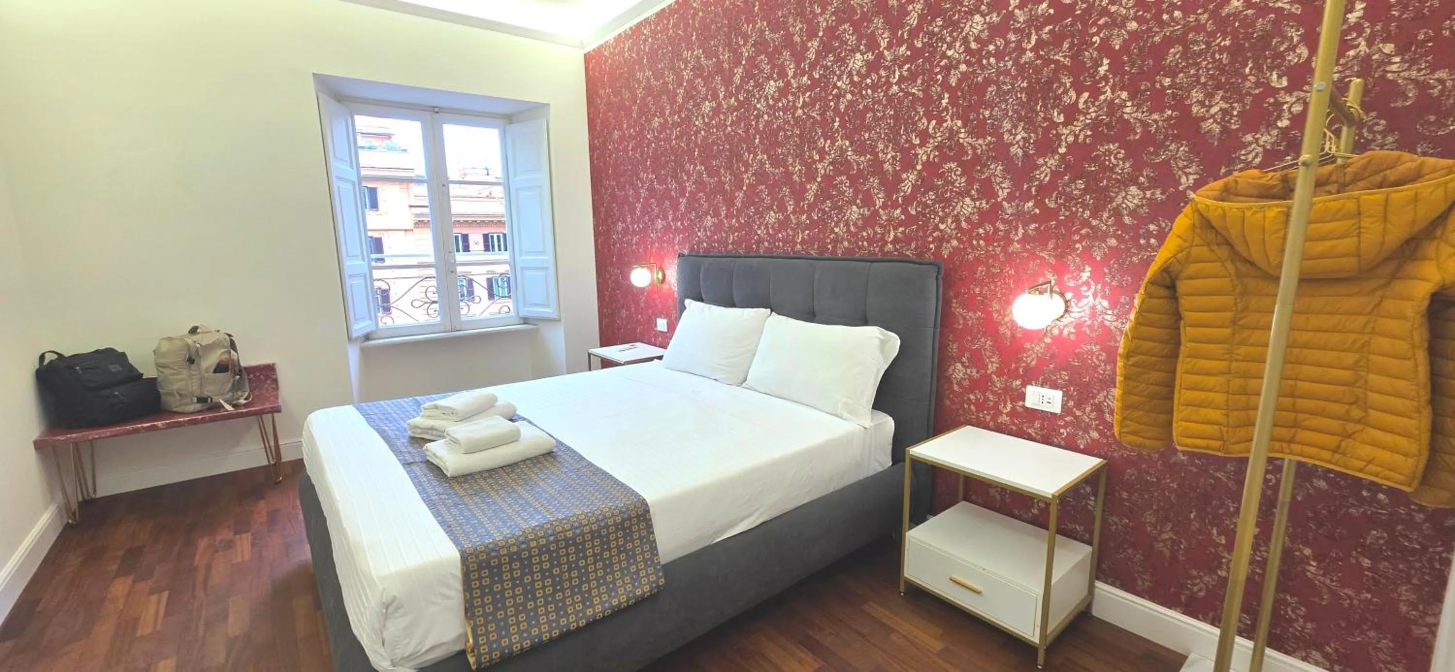 Bedroom, Bed in Rome Aparts