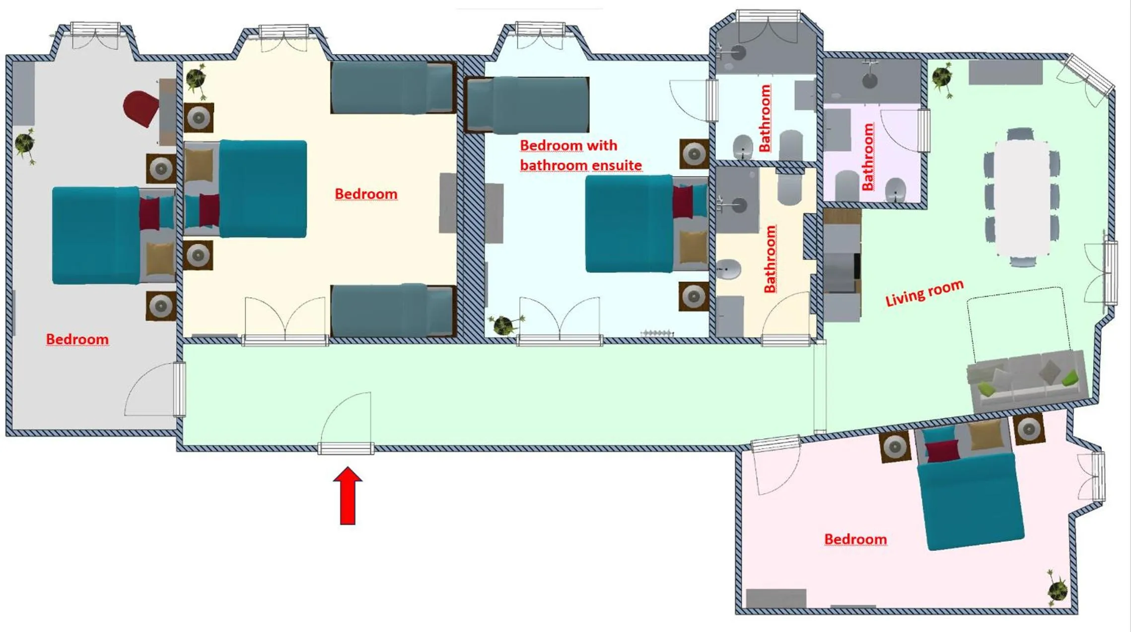 Floor plan in Rome Aparts