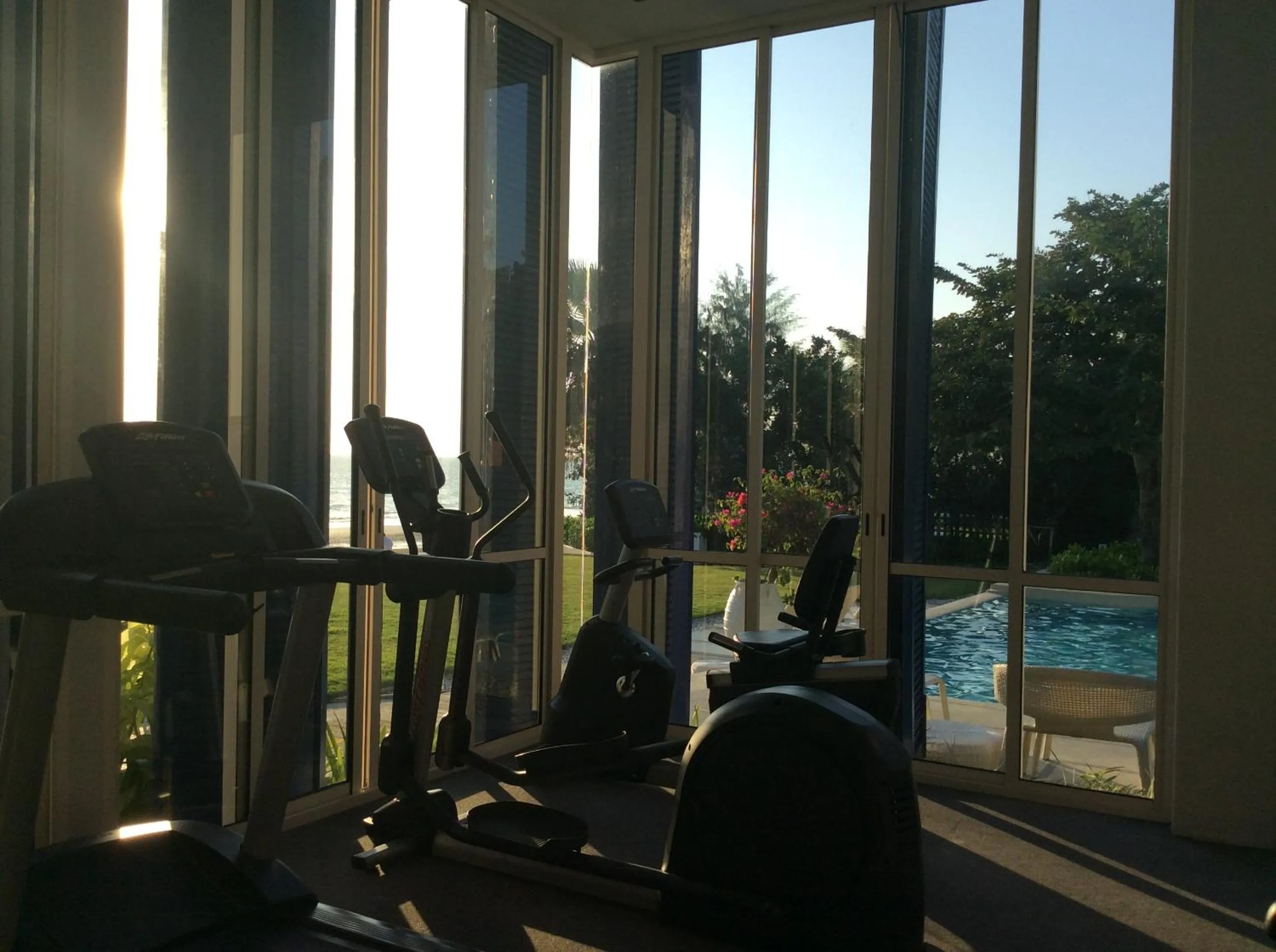 Fitness centre/facilities in The Chelona pool access by Away