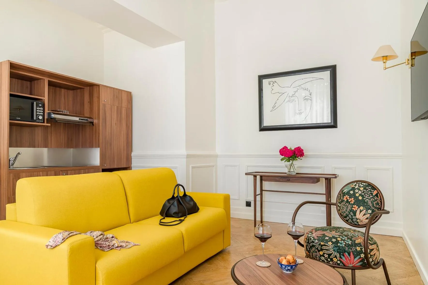 Kitchen or kitchenette in Hôtel de la Poste