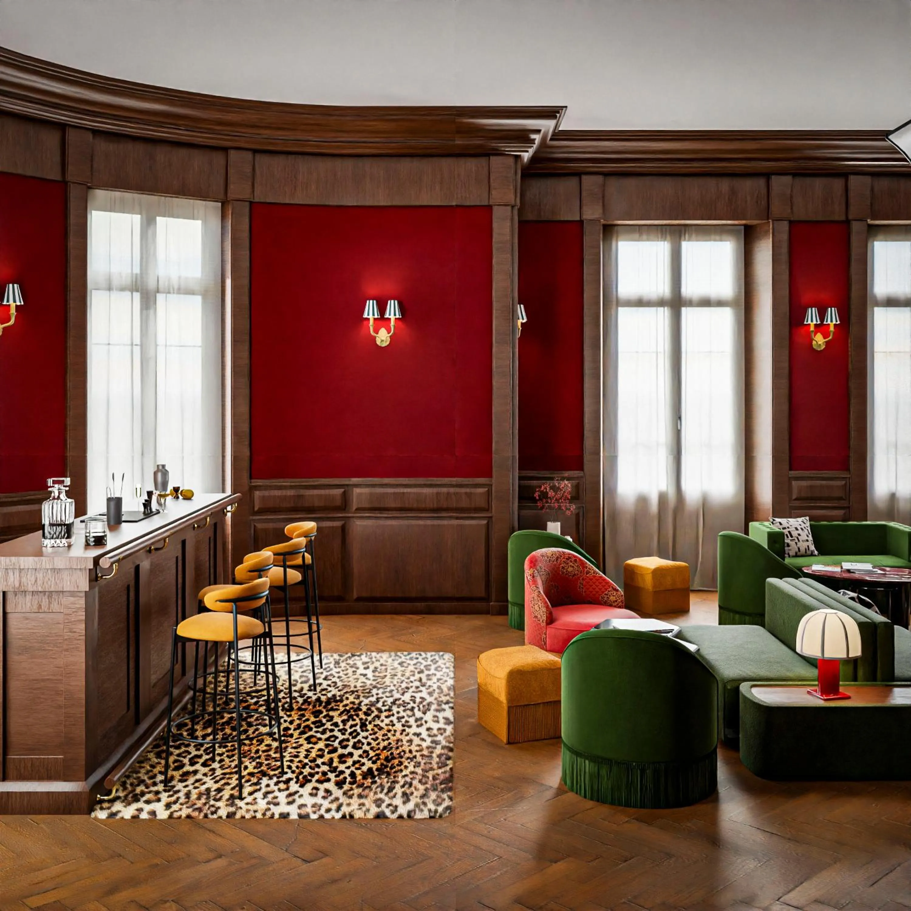 Lounge or bar in Hôtel de la Poste