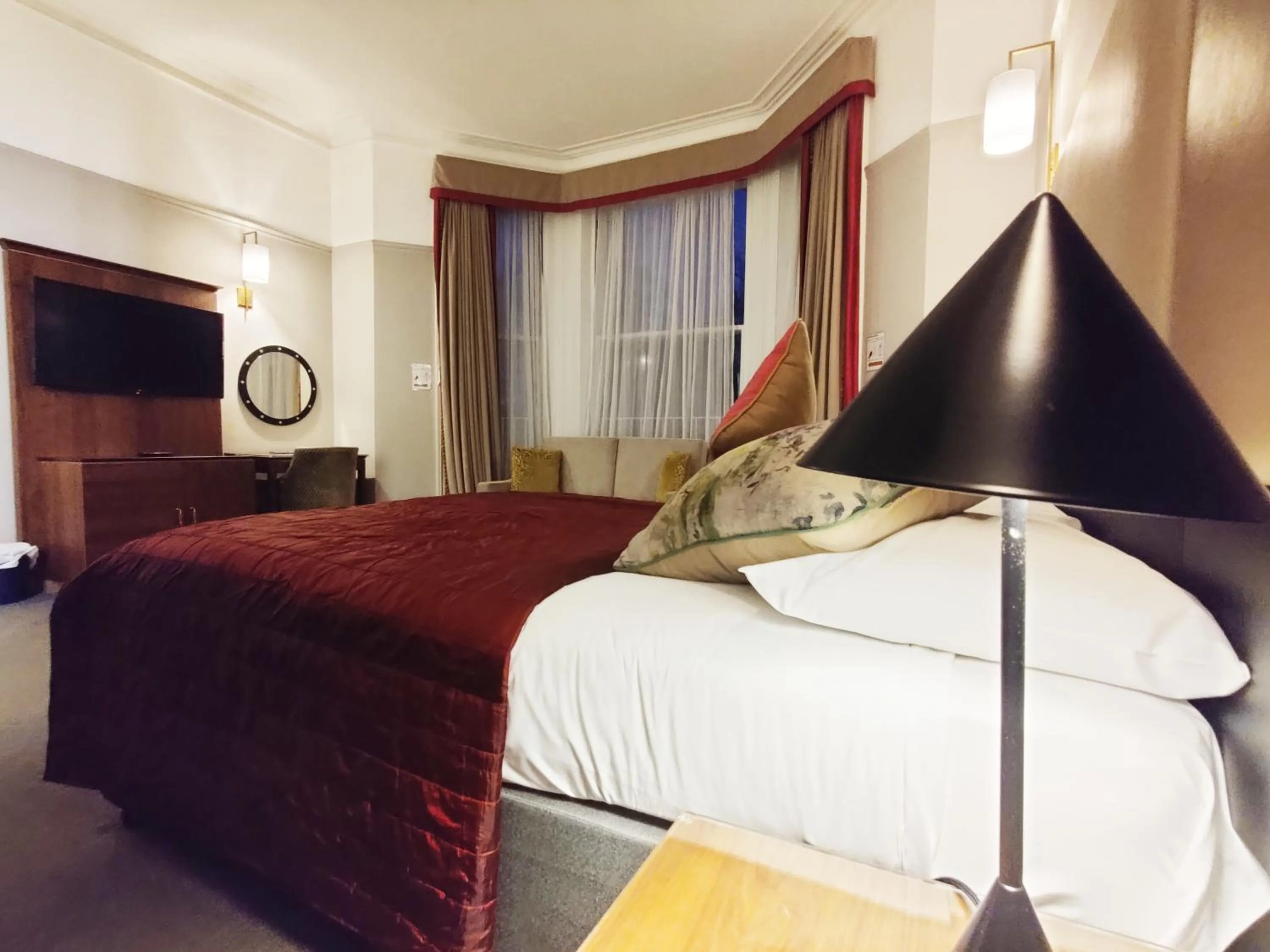 Decorative detail, Bed in Blue Bells Hotel