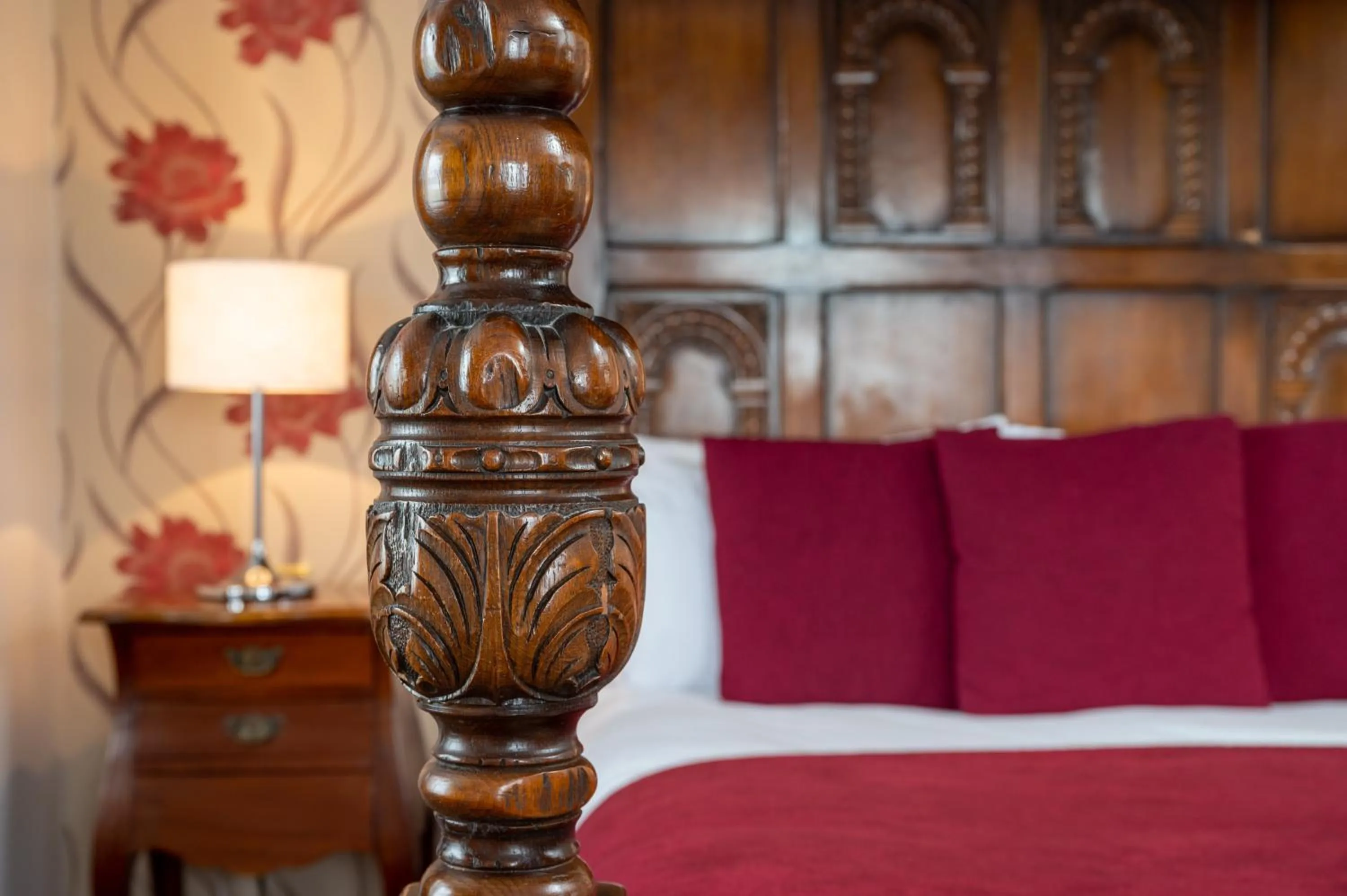 Bed in Rising Sun Hotel by Greene King Inns