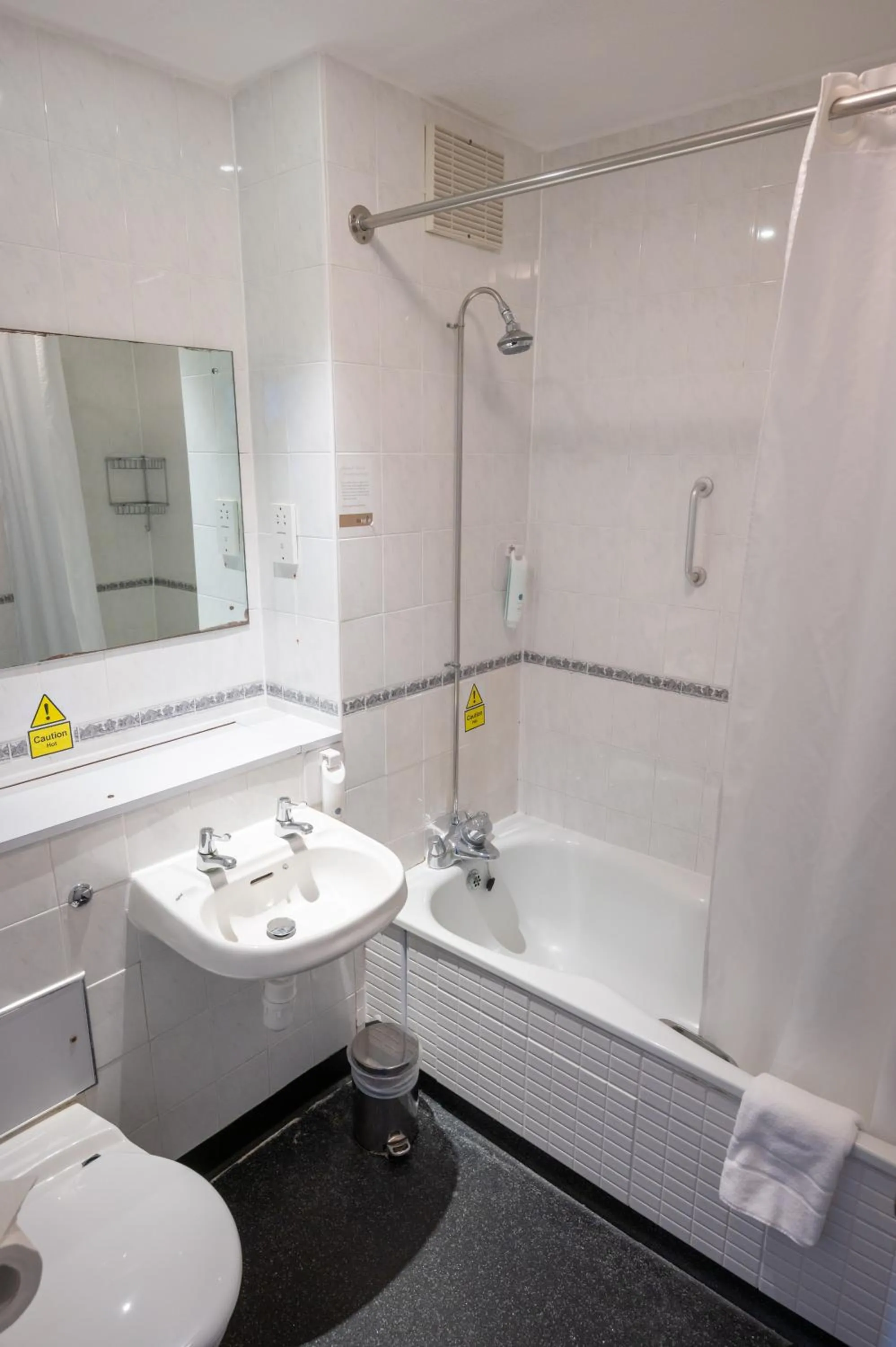 Shower in Rising Sun Hotel by Greene King Inns