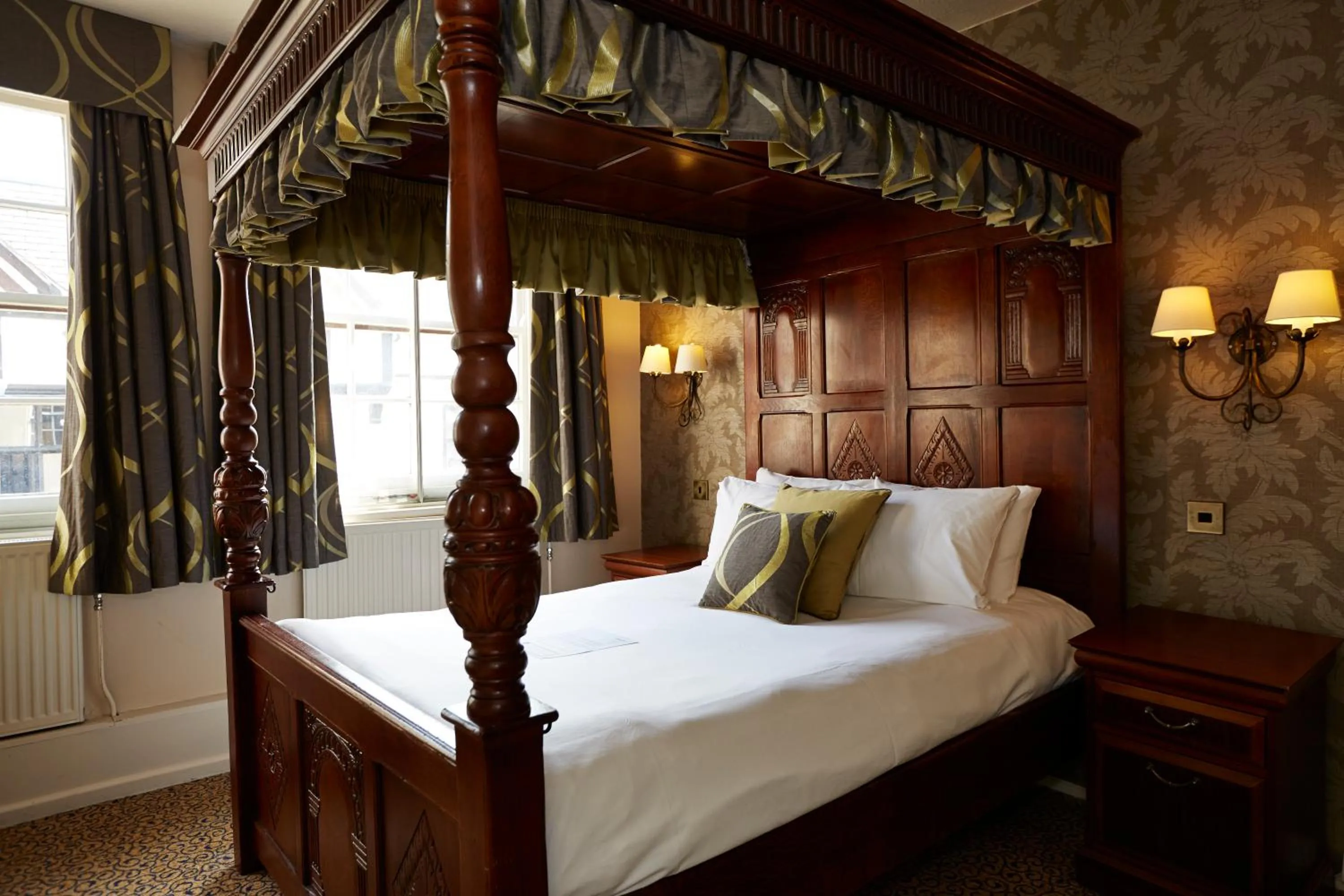 Bed in Ye Olde Talbot Hotel by Greene King Inns