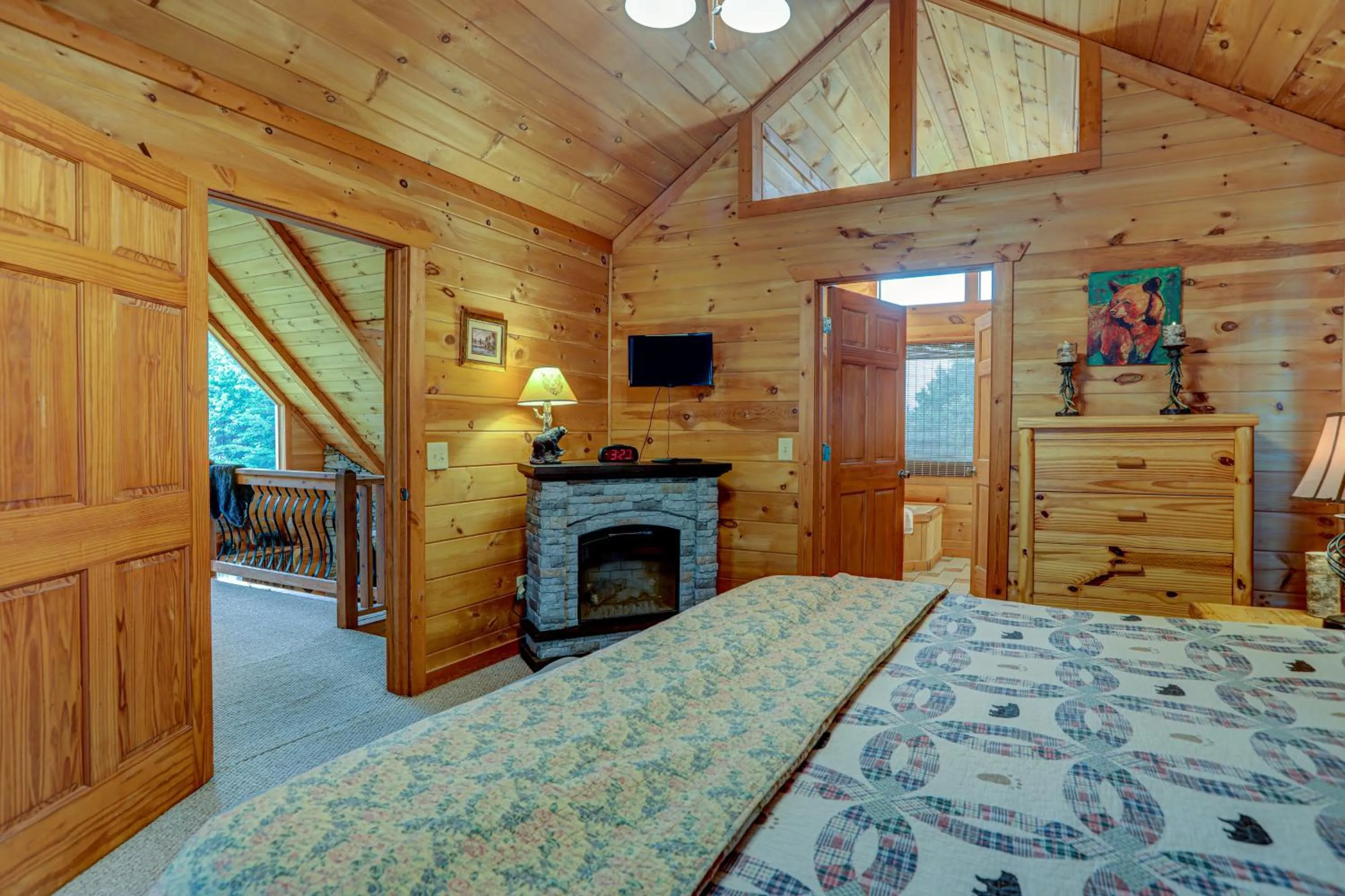 Bed in Panoramic View