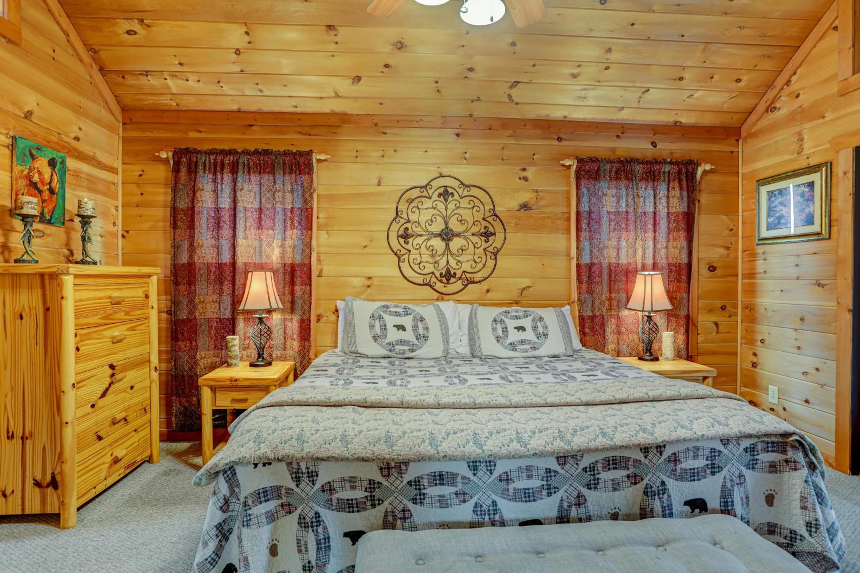 Bed in Panoramic View