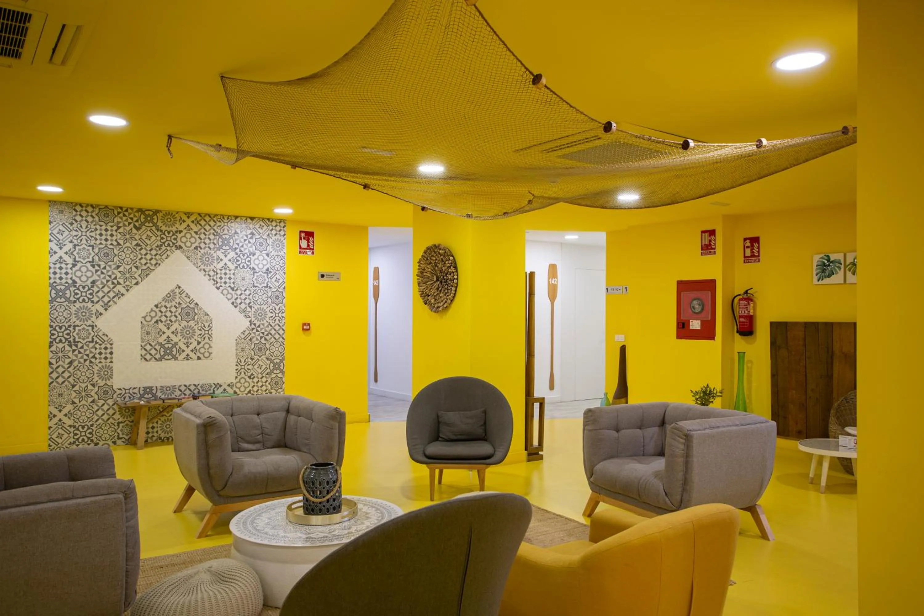 Lobby or reception in Casual del Mar Málaga