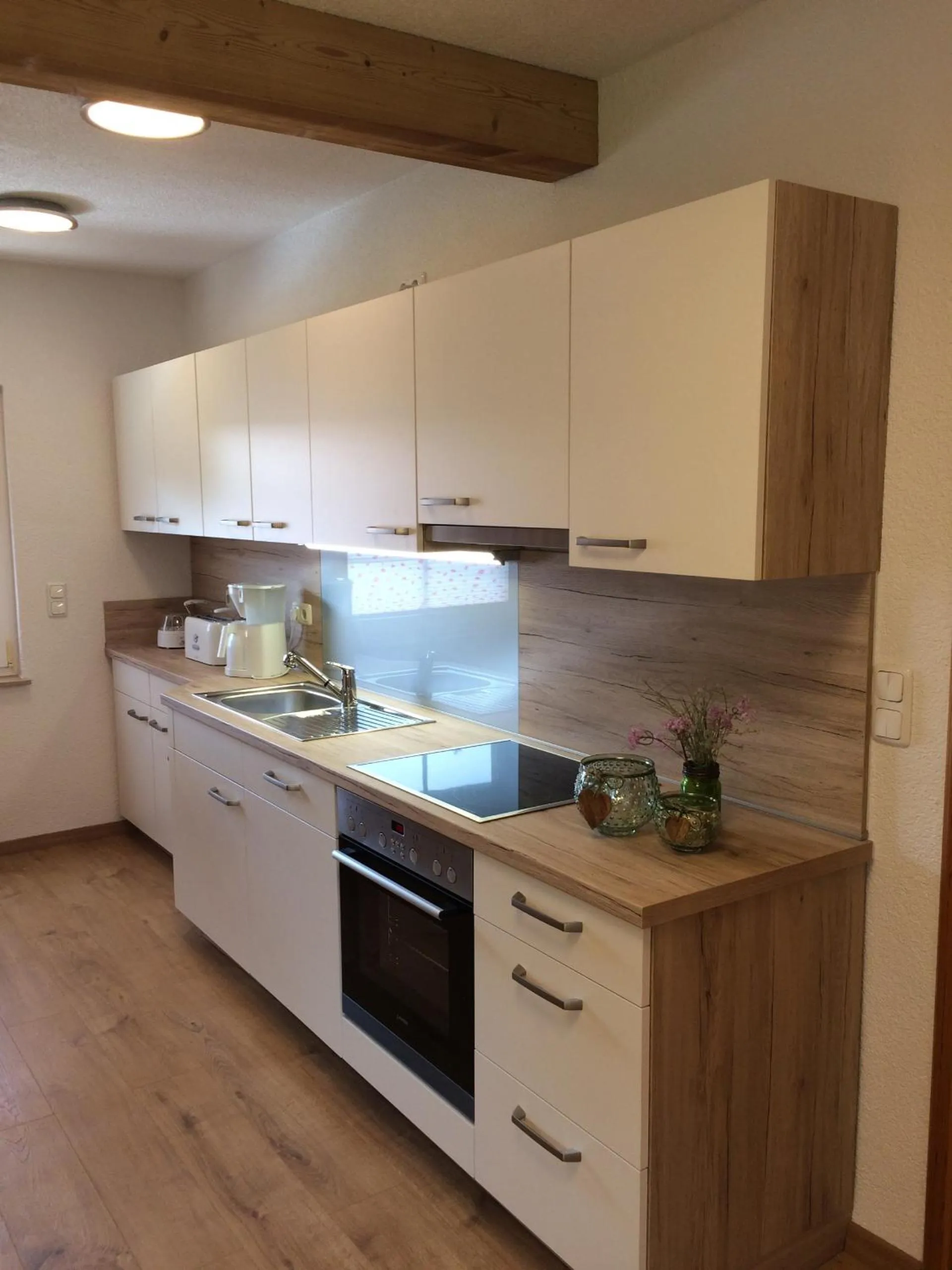 Kitchen or kitchenette in Appartements und Ferienhaus Gasthof Kanzlersgrund