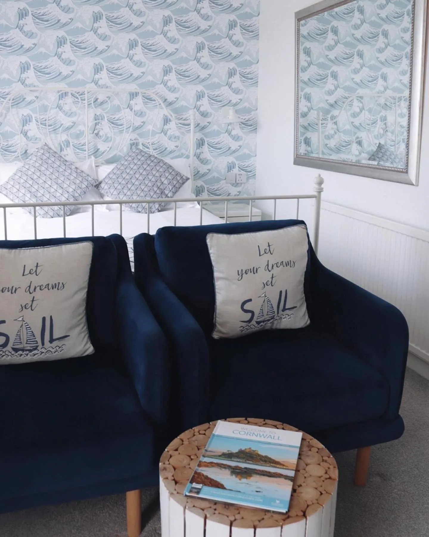 Seating area in Porth Beach Hotel