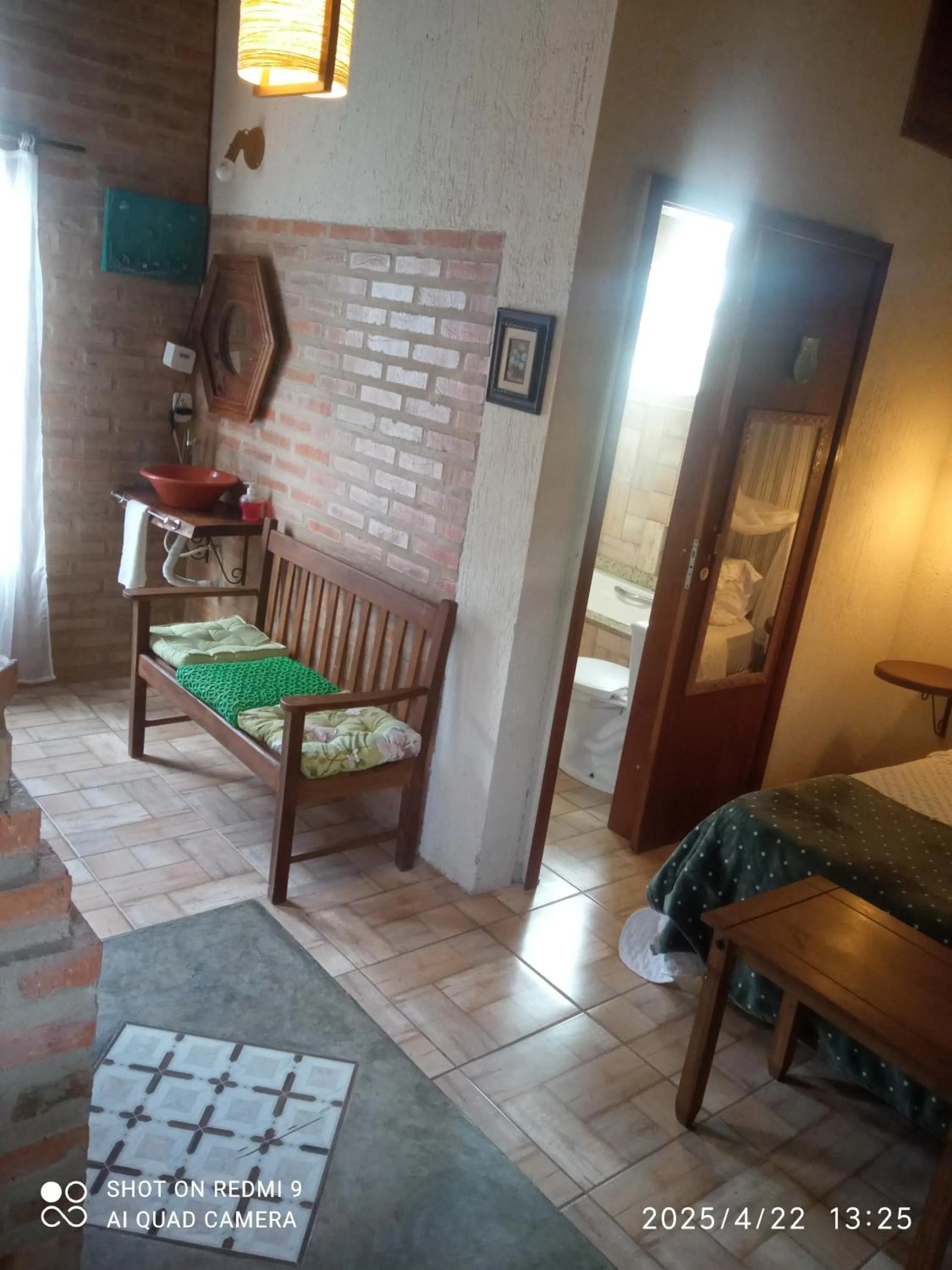 Bed in Pousada Refúgio dos Pássaros