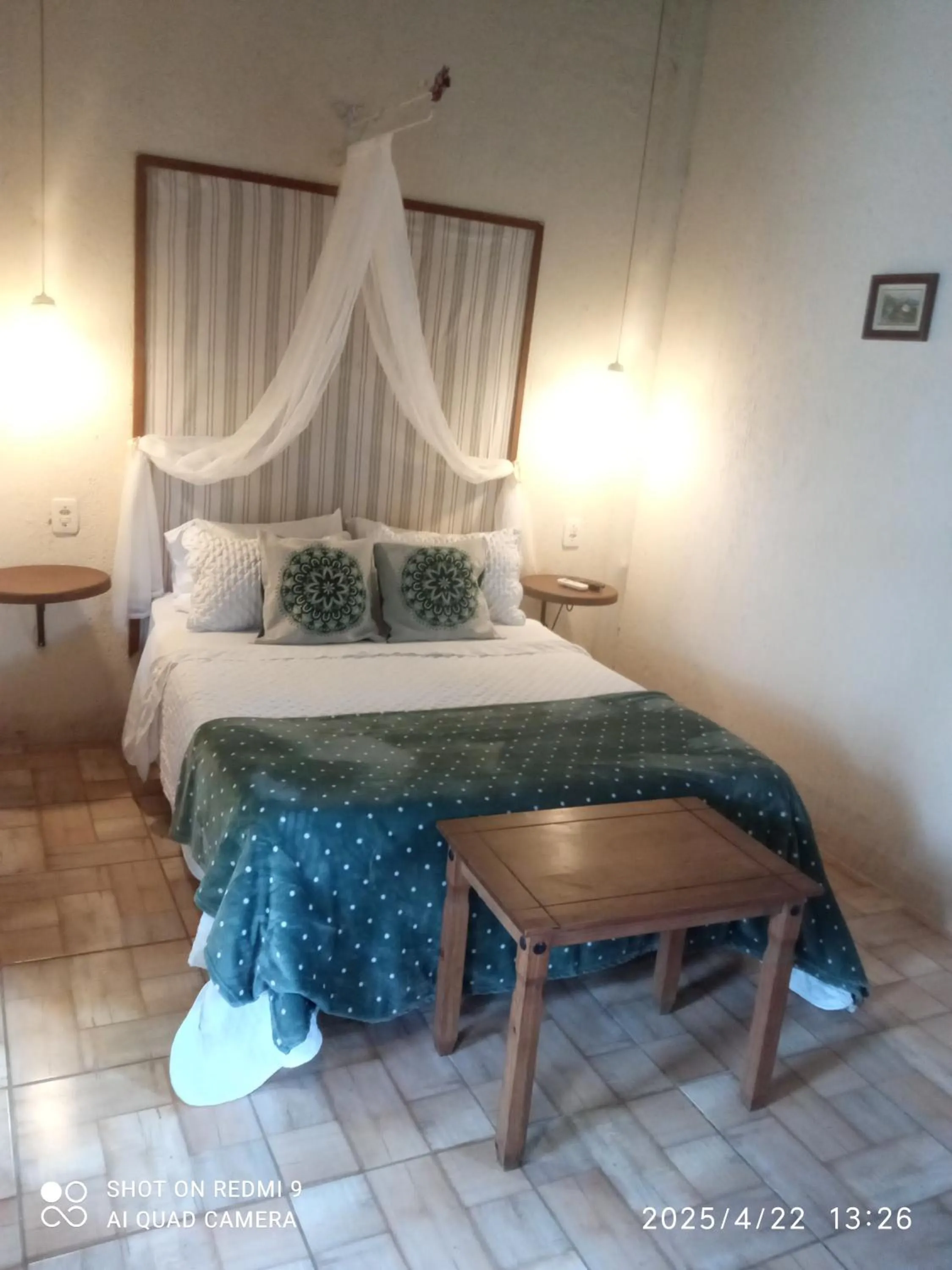 Bed in Pousada Refúgio dos Pássaros