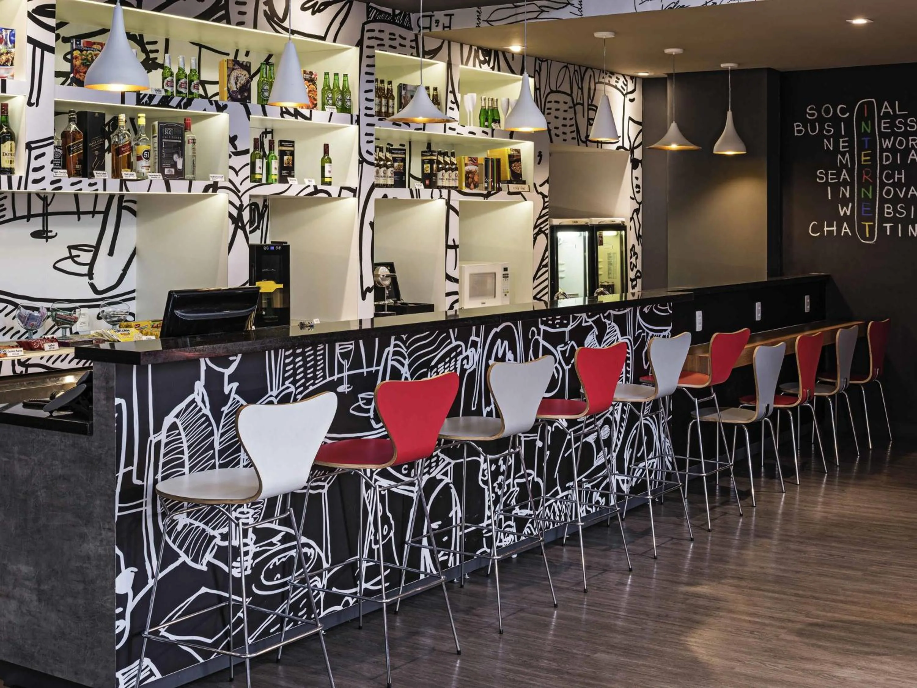 Lounge or bar in ibis Santo Andre