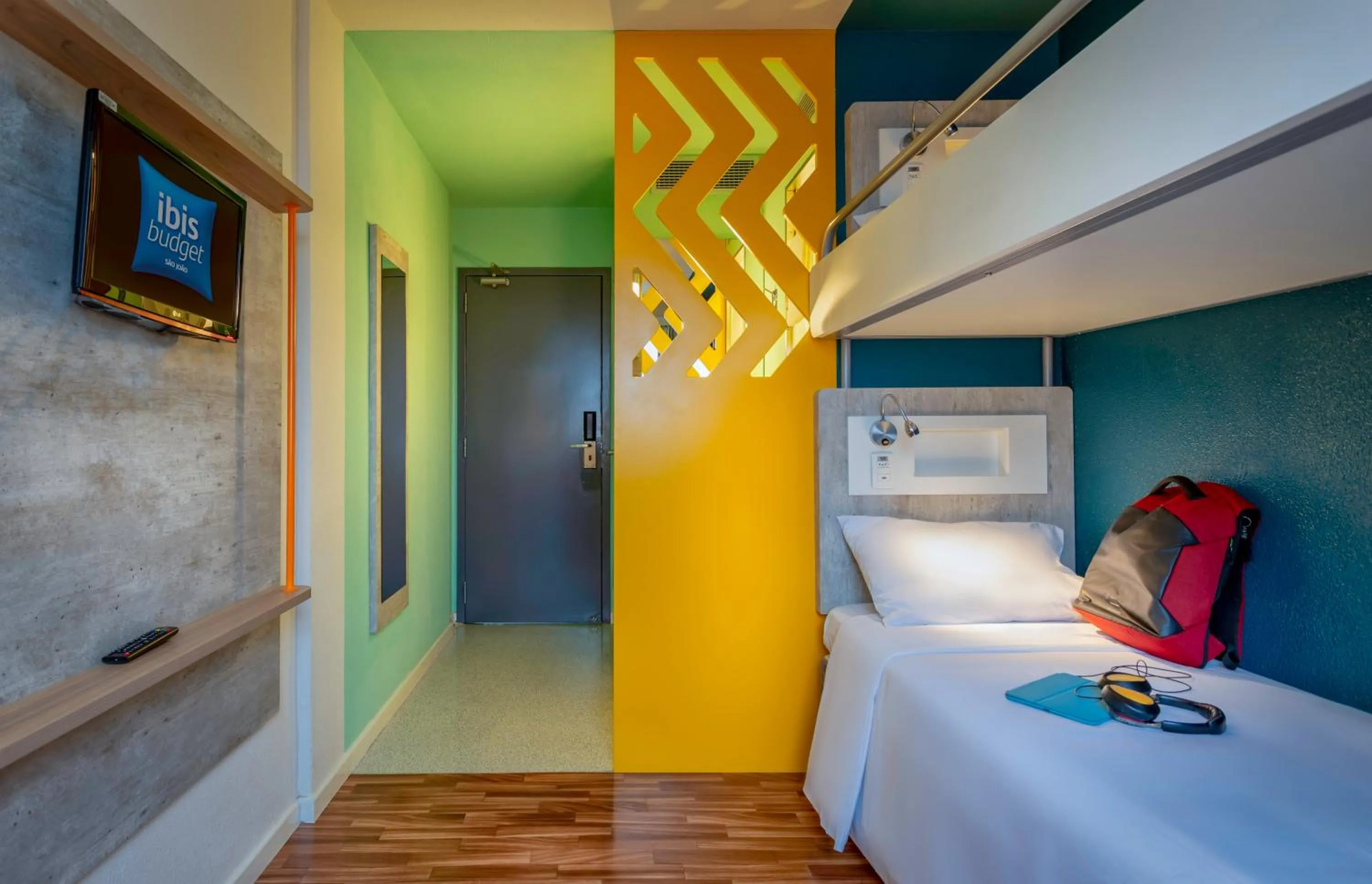 Bedroom, Bed in ibis budget SP Centro Sao Joao