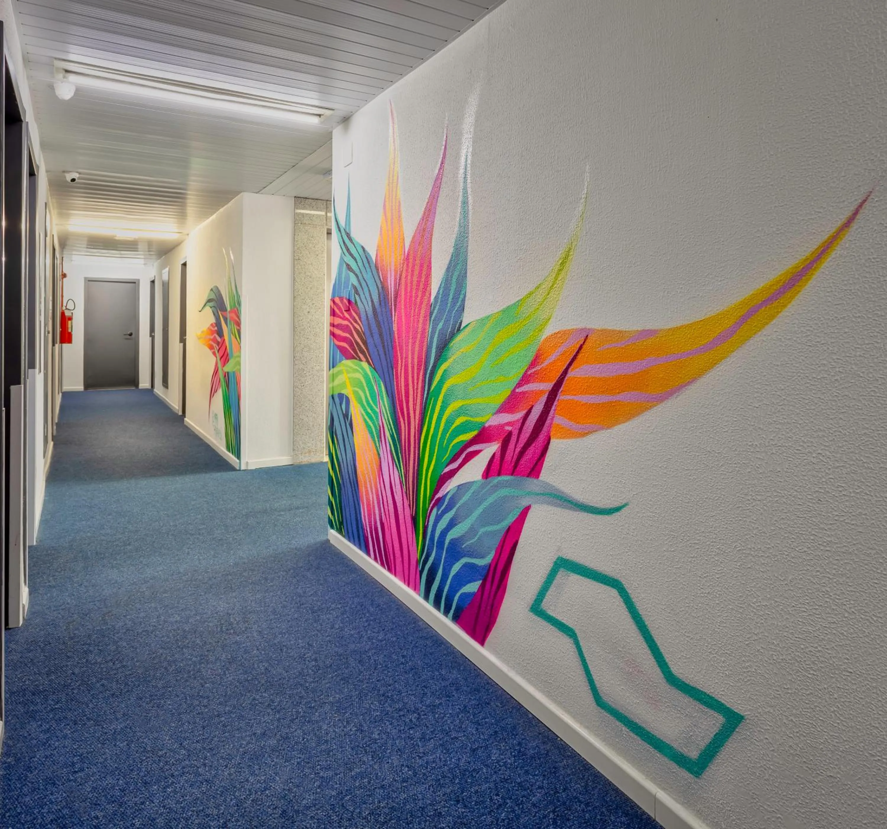 Decorative detail in ibis budget SP Centro Sao Joao