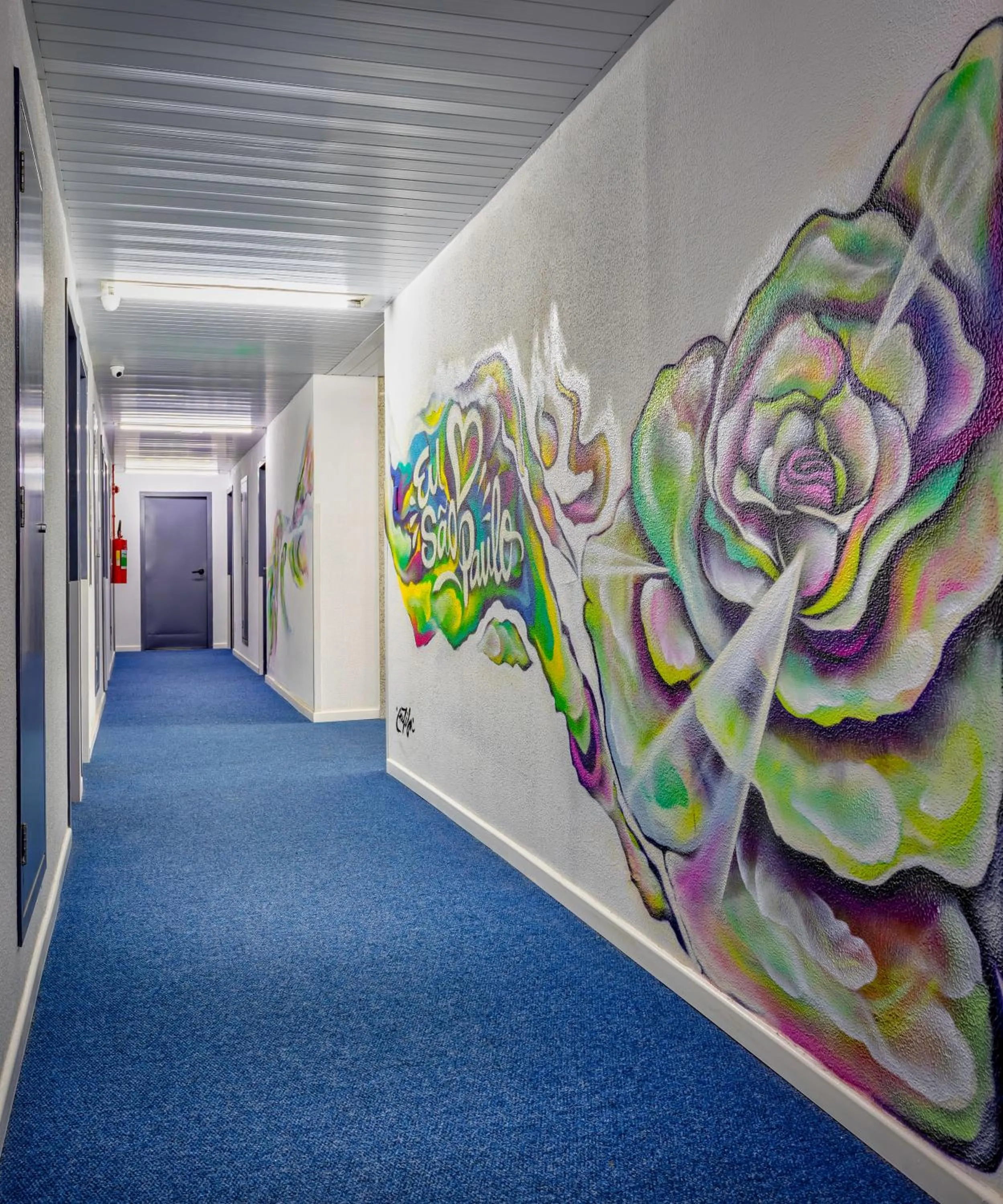 Decorative detail in ibis budget SP Centro Sao Joao