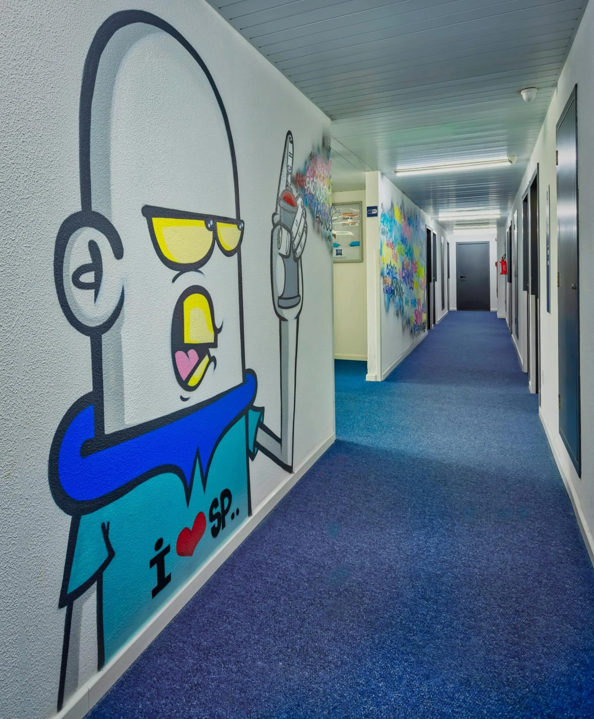 Decorative detail in ibis budget SP Centro Sao Joao