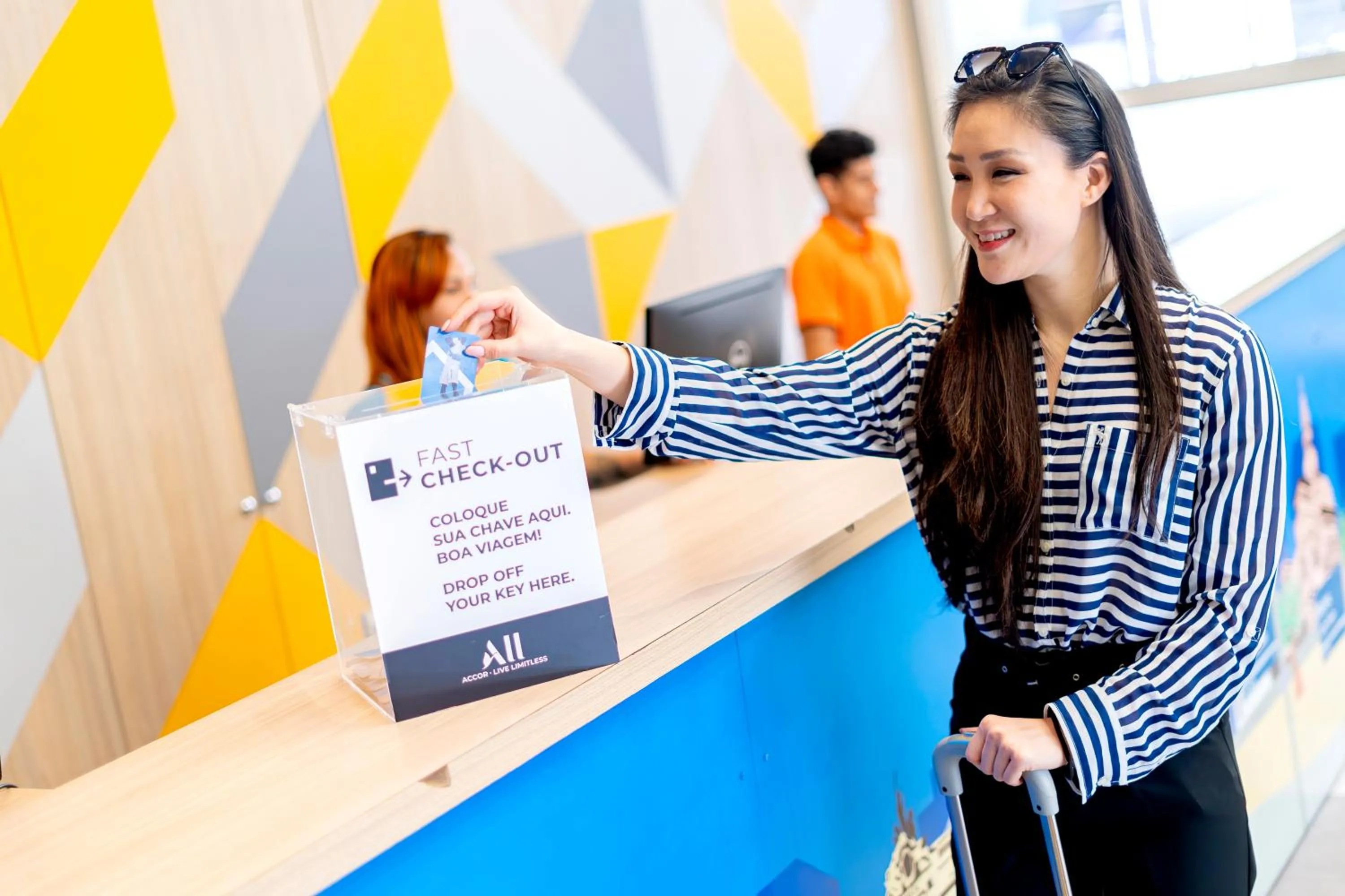 Lobby or reception in ibis budget SP Centro Sao Joao