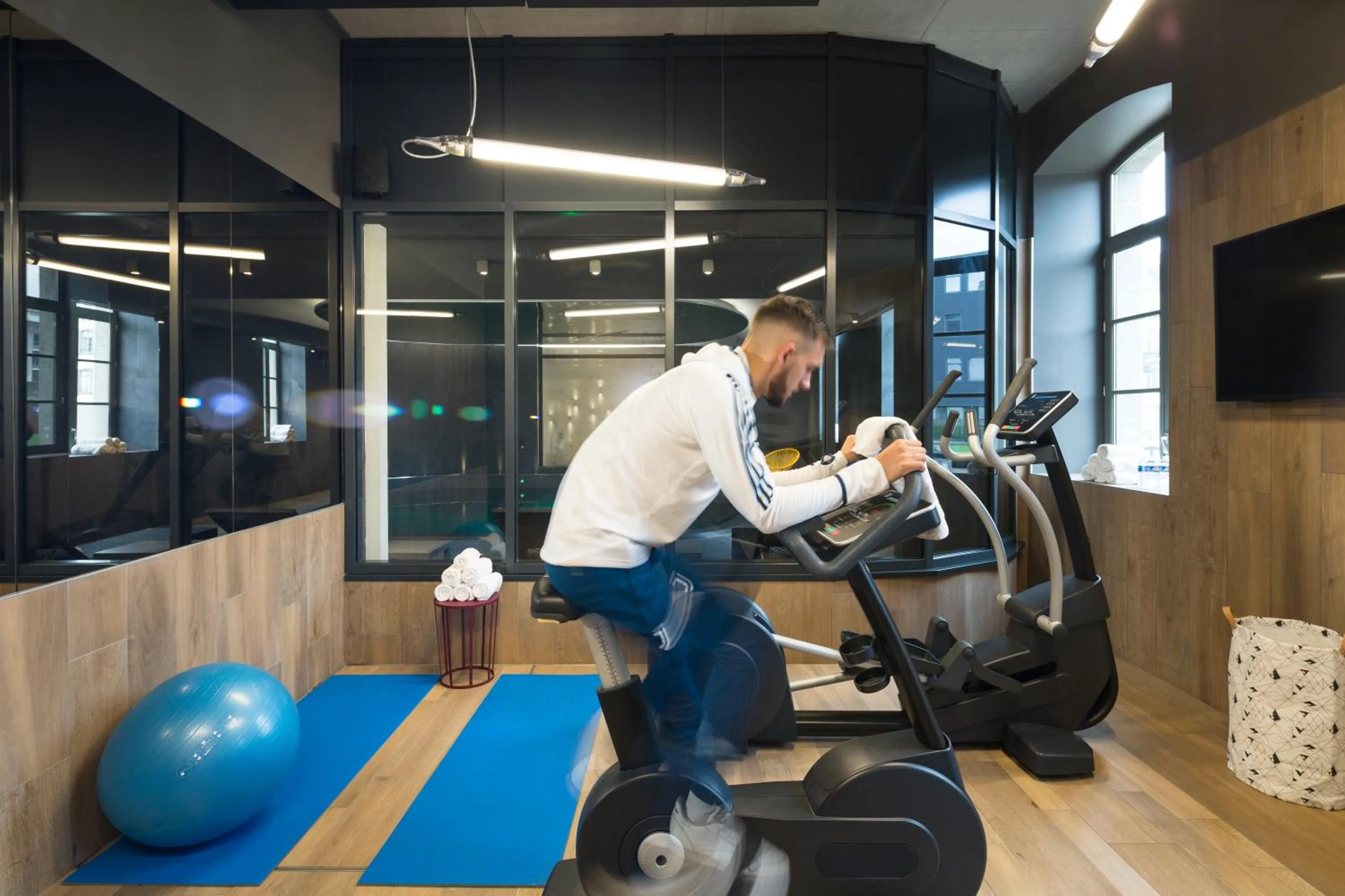 Fitness centre/facilities in Novotel Saint Brieuc Centre Gare