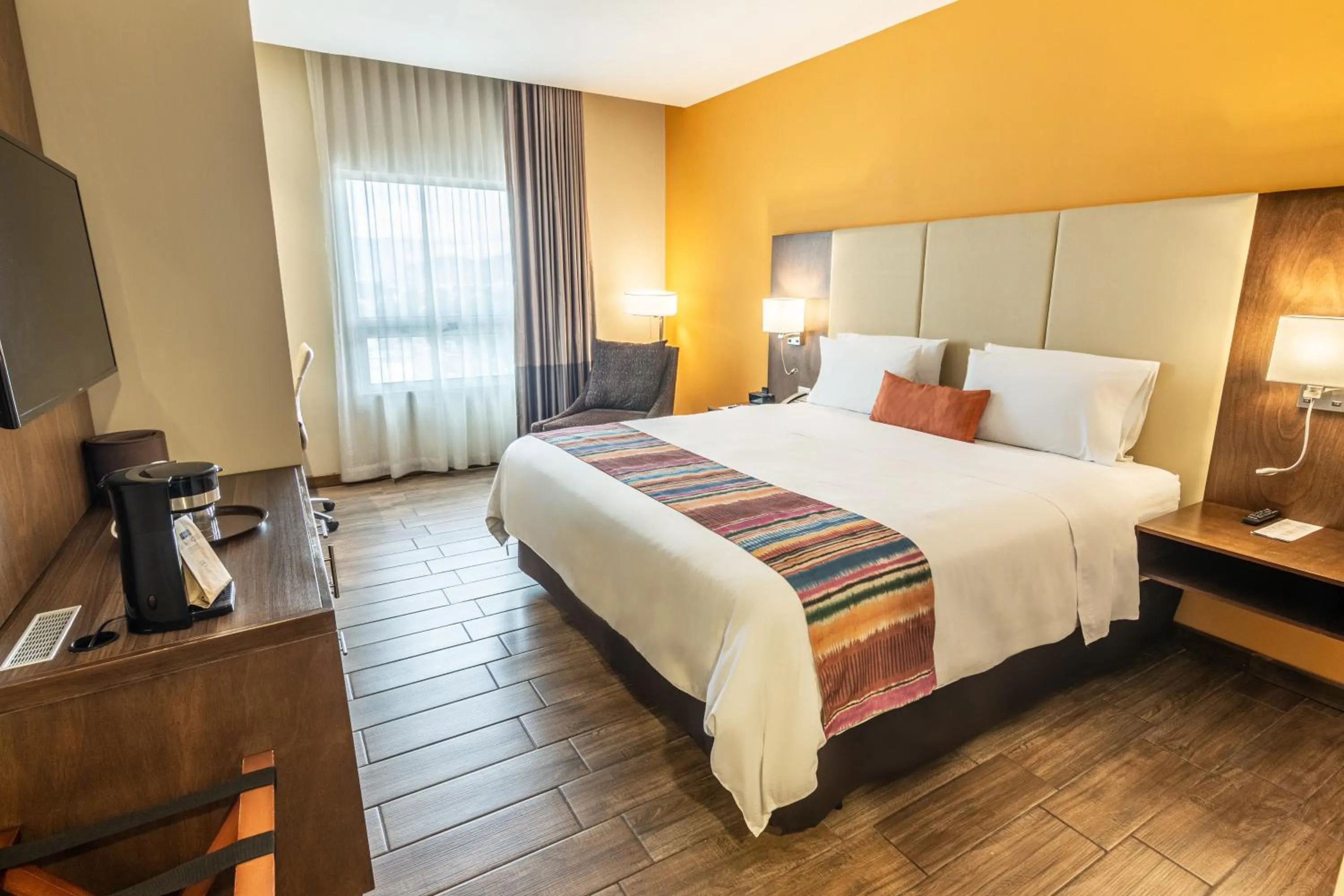 Decorative detail, Bed in LATAM HOTEL Plaza Pradera Quetzaltenango