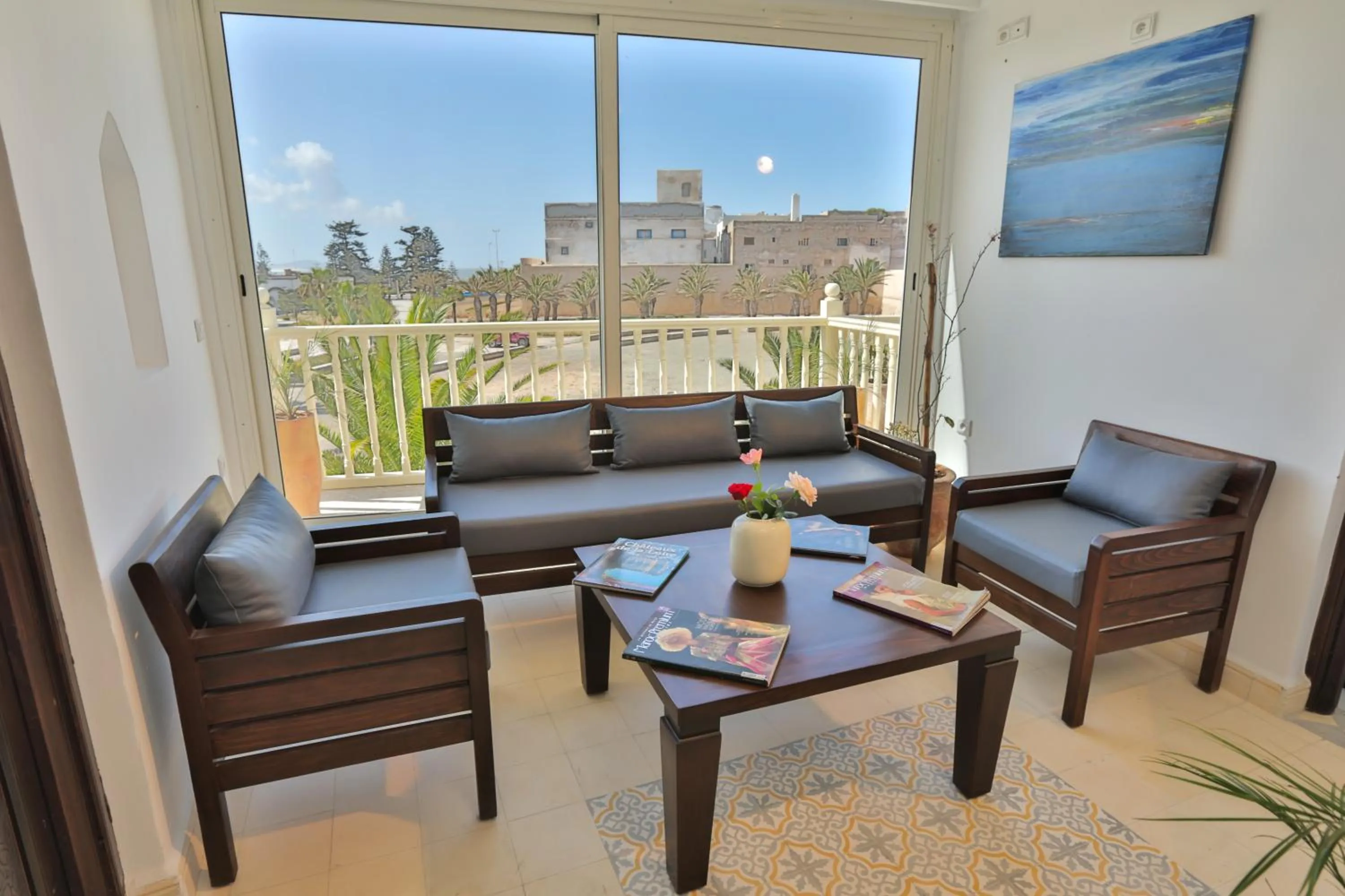 Living room in Riad Diamant Blanc
