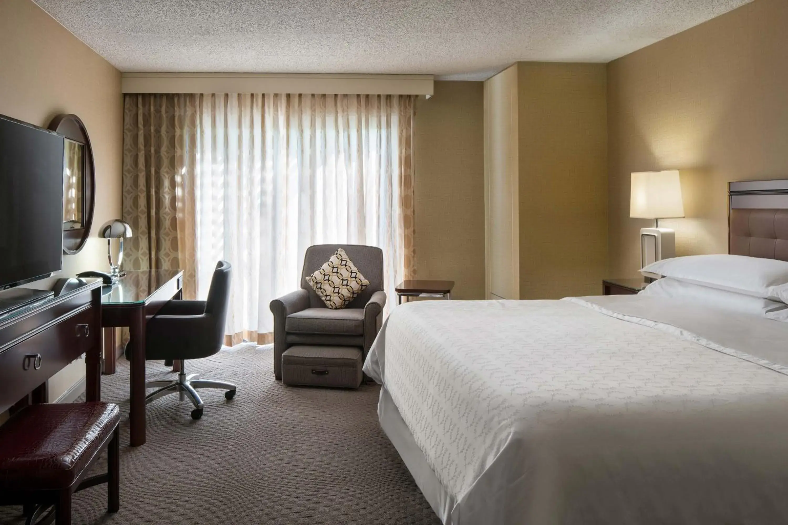 Guest Room, 1 King in Sheraton Palo Alto Hotel Guest Room, 1 King in Sheraton Palo Alto Hotel