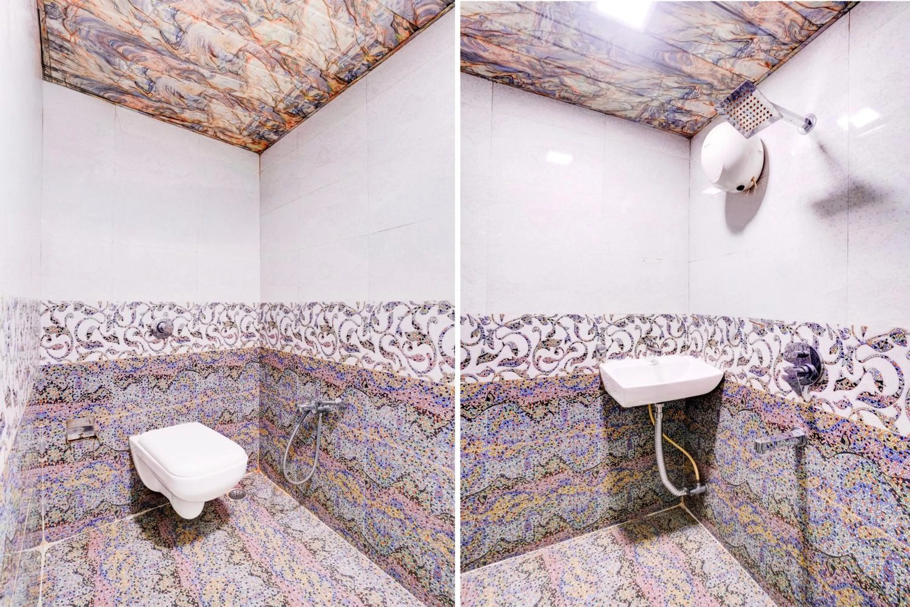 Bathroom in Super Collection O Asalpha near International Airport