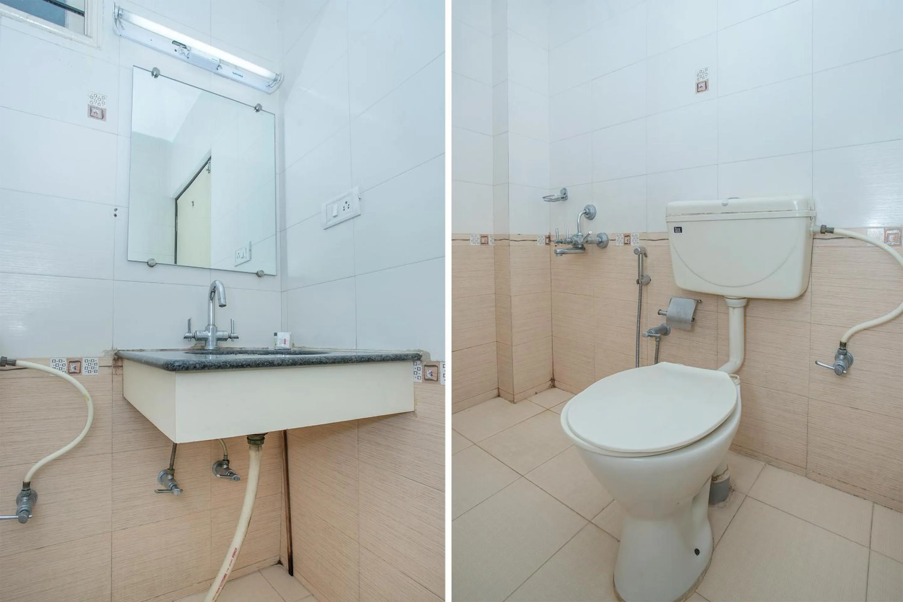 Bathroom in Hotel O ABHIMAANI COMFORTS