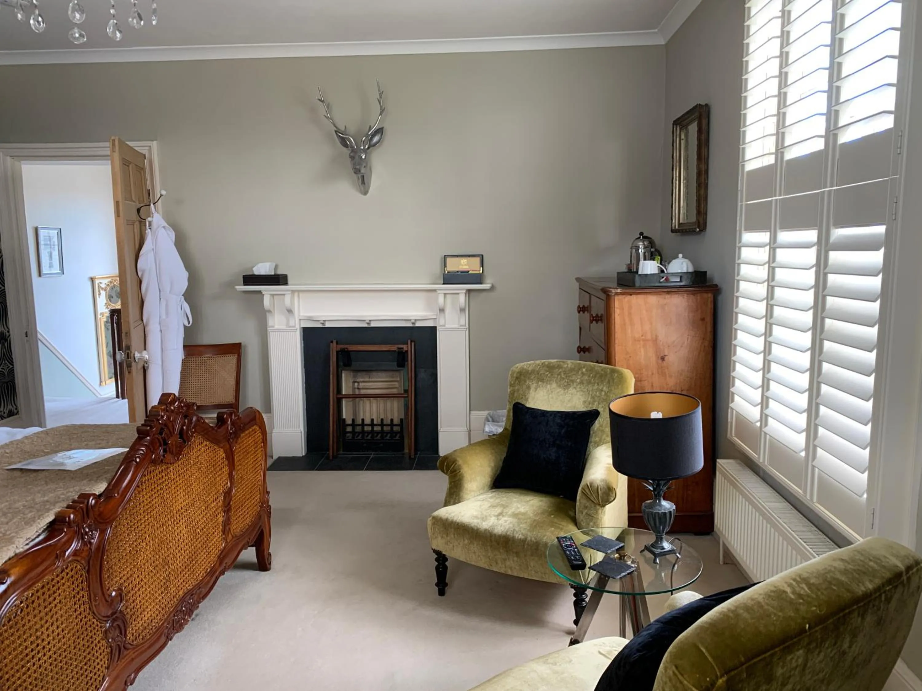 Bedroom in Coswarth House with breakfast at Rick Stein's