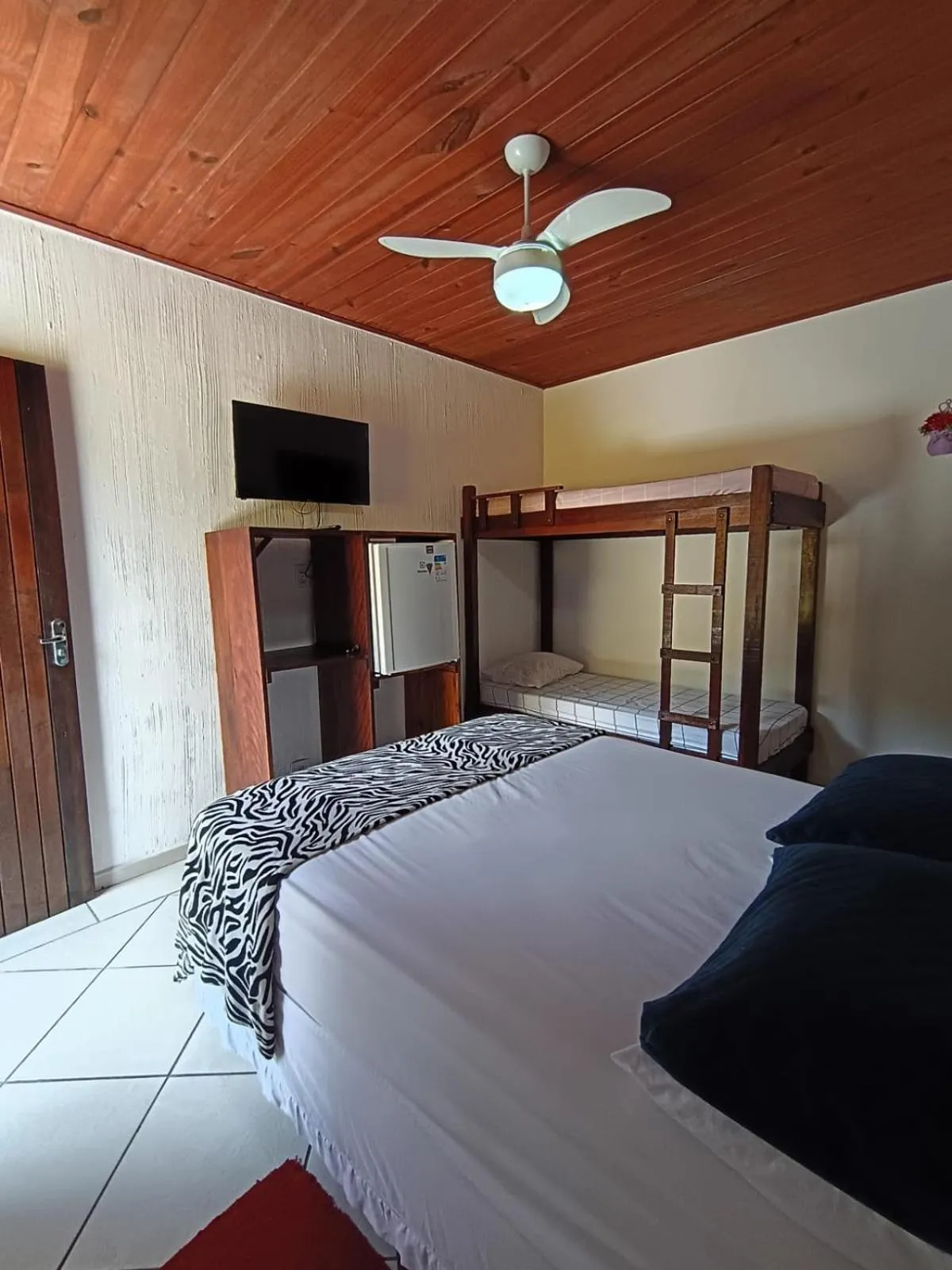 Bed in Pousada da Tom-Ubatuba Perequê-Açu