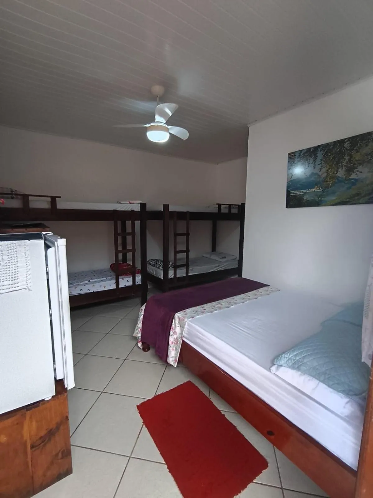 Bed in Pousada da Tom-Ubatuba Perequê-Açu