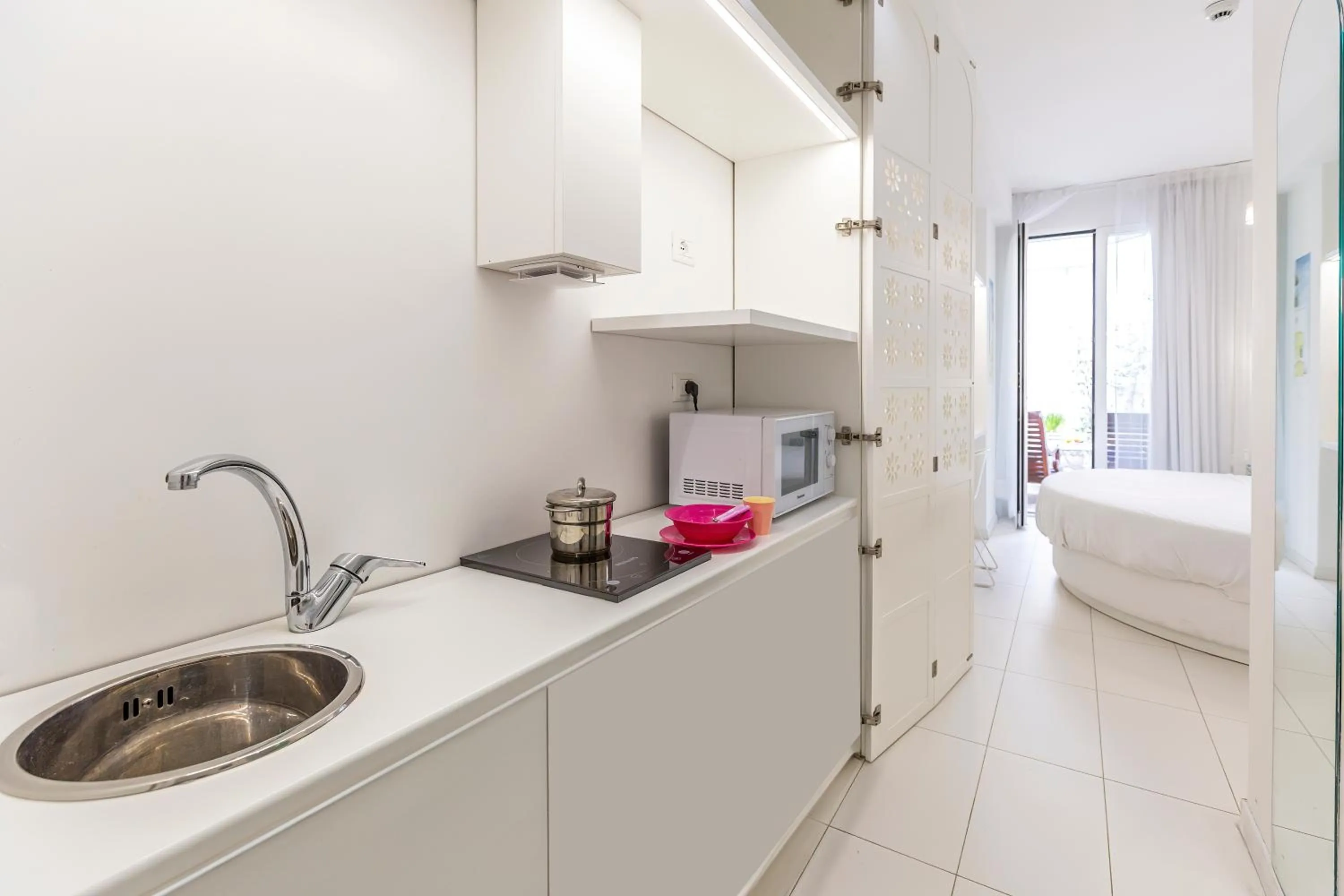 Kitchen or kitchenette in Hotel Al Cavallino Bianco