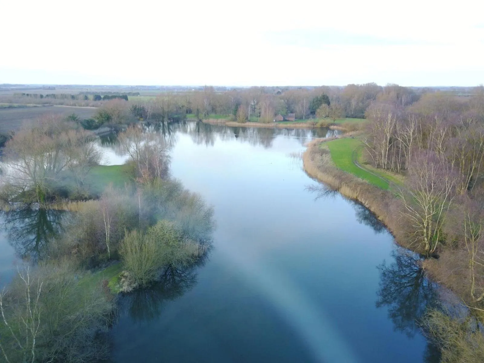 Bird's eye view in Woodlakes Park By Liv Retreats