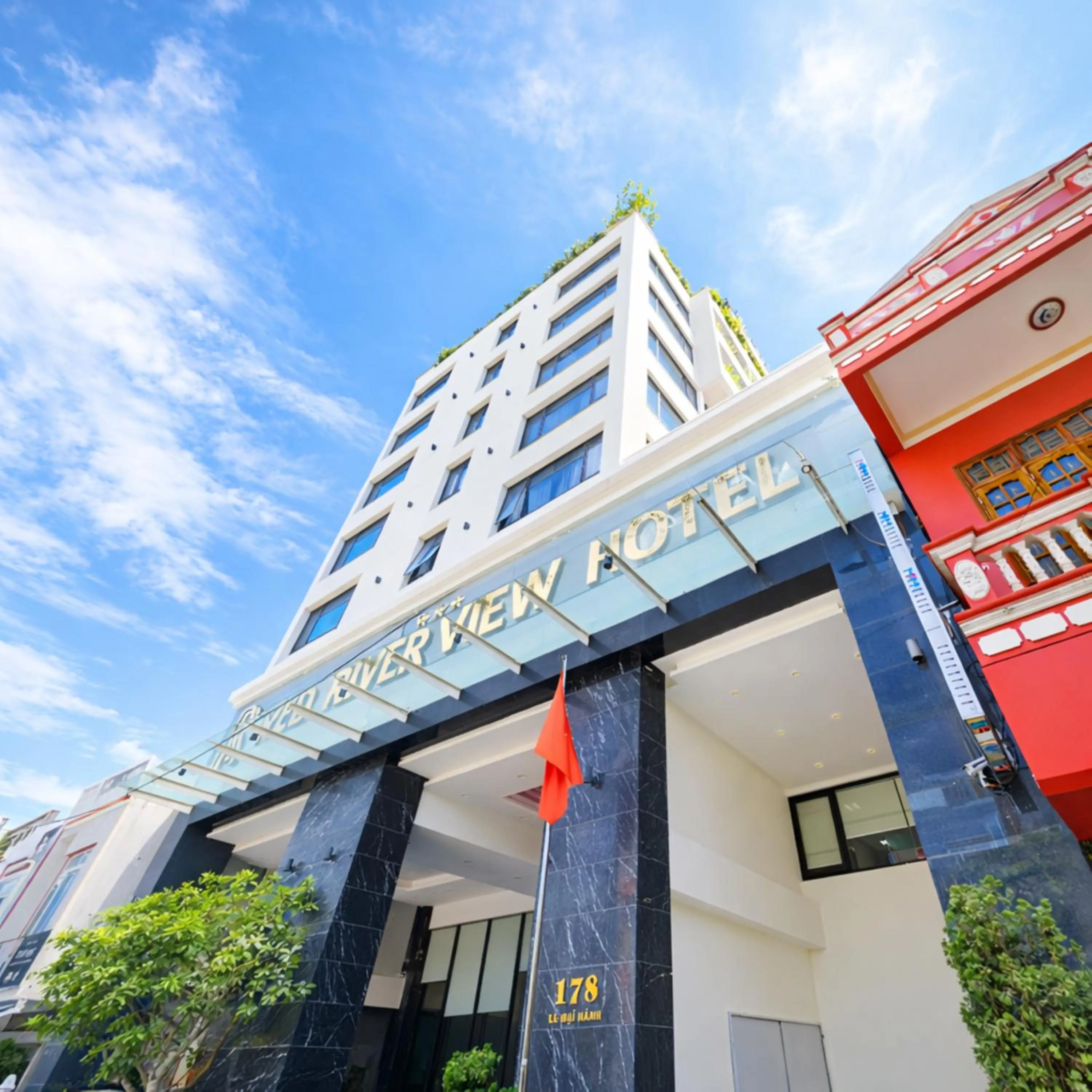 Property building in Red River View Hotel